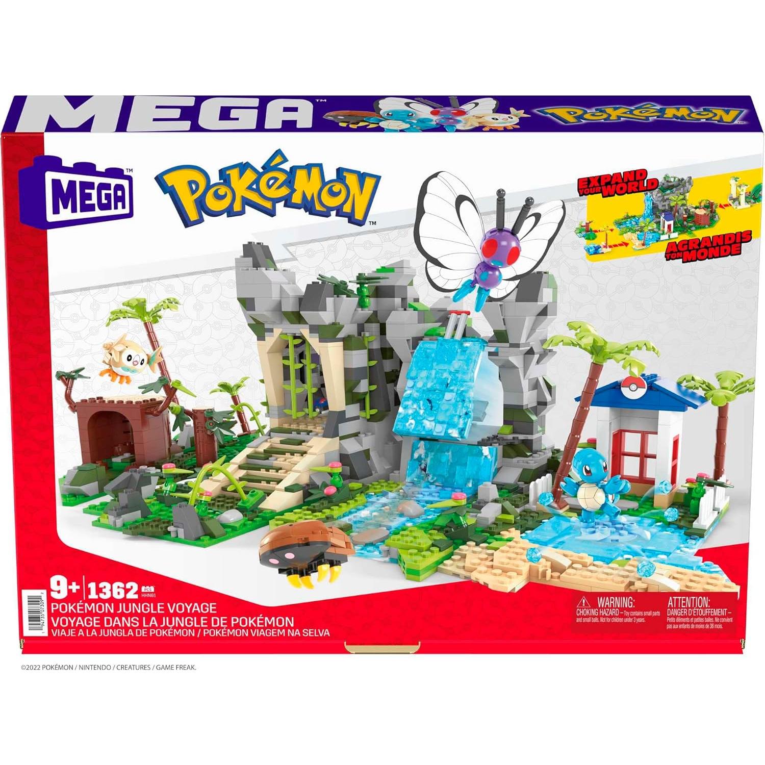 MEGA Juguetes de Construcción Pokémon Selva 1362 Piezas