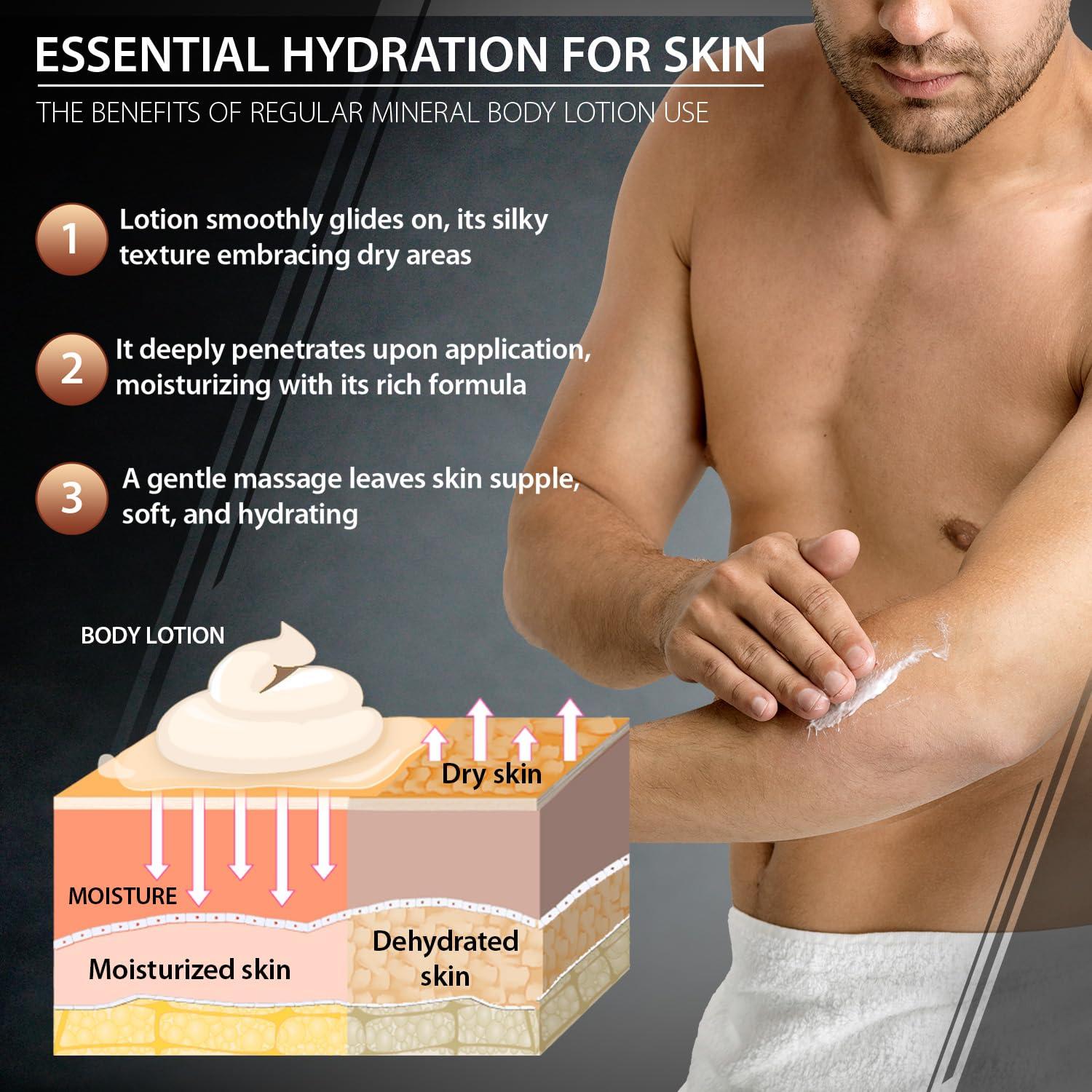 Loción Corporal Hidratante para Hombres Sándalo 500 ml - Mar Muerto