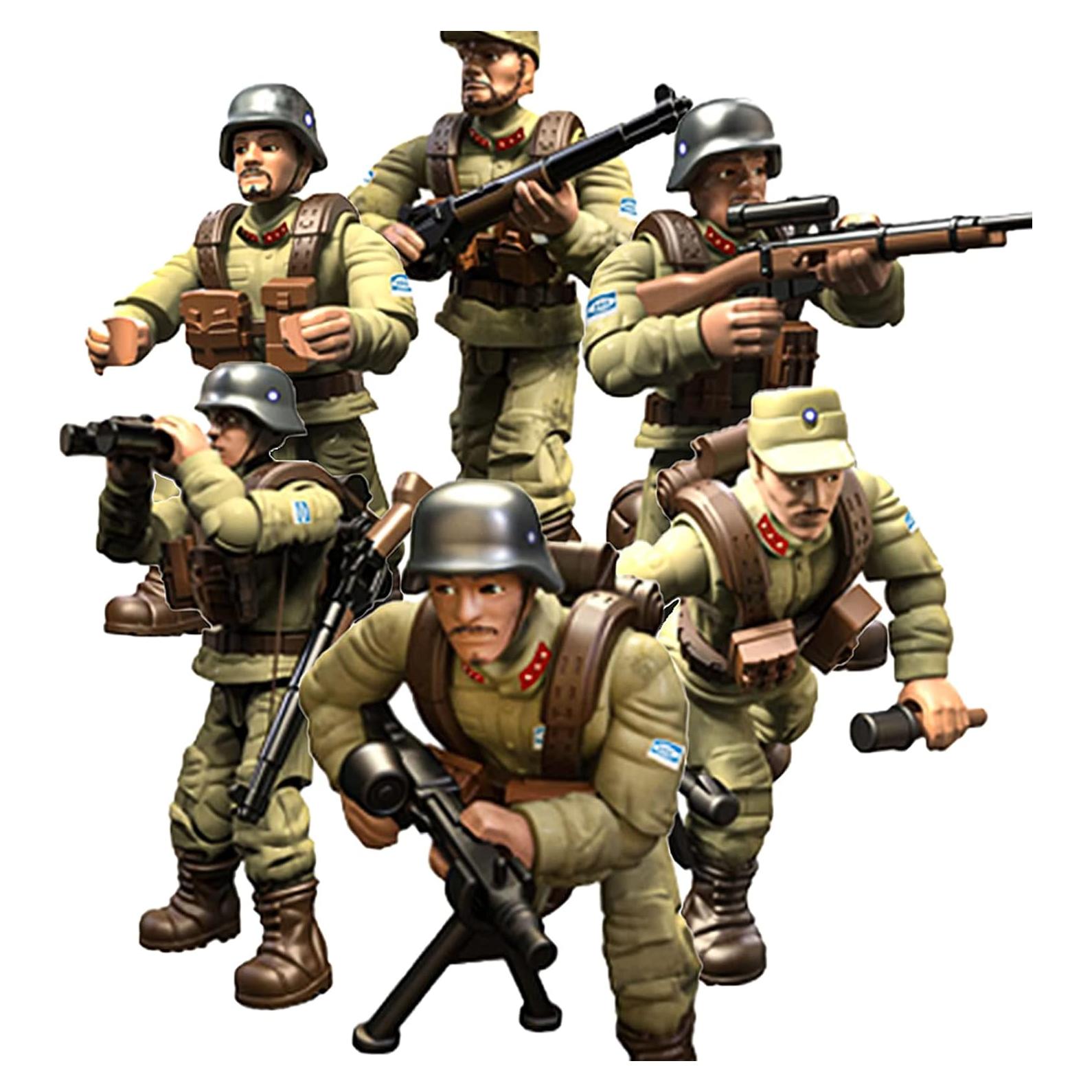 Set 6 Figuras de Soldados de Acción MEIEST con Accesorios