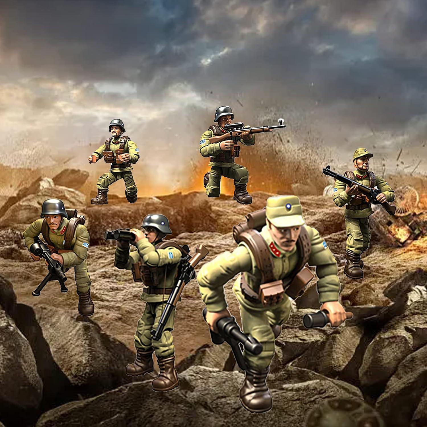 Set 6 Figuras de Soldados de Acción MEIEST con Accesorios