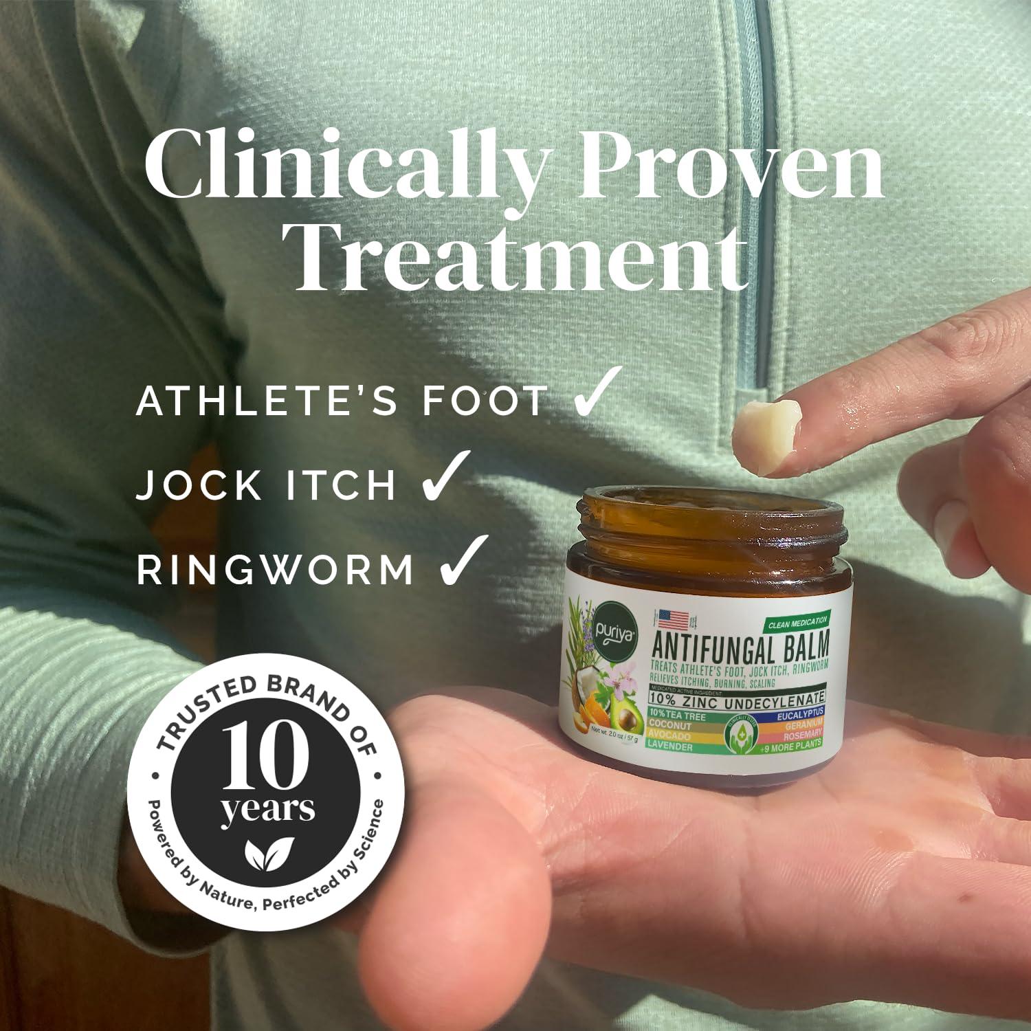 Crema Antifúngica Puriya 55g - Tratamiento Pie de Atleta y Tiña