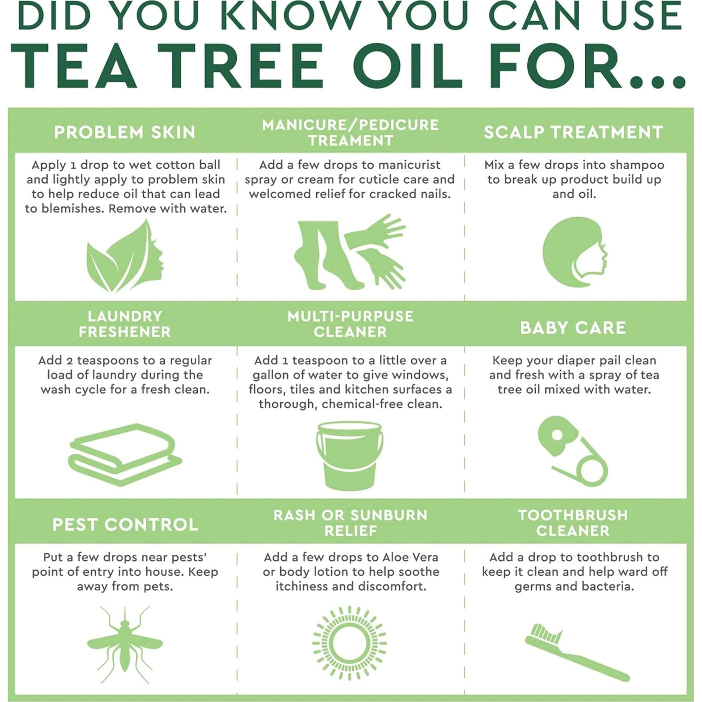 Aceite Esencial de Árbol de Té Desert Essence 60ml - Terapéutico