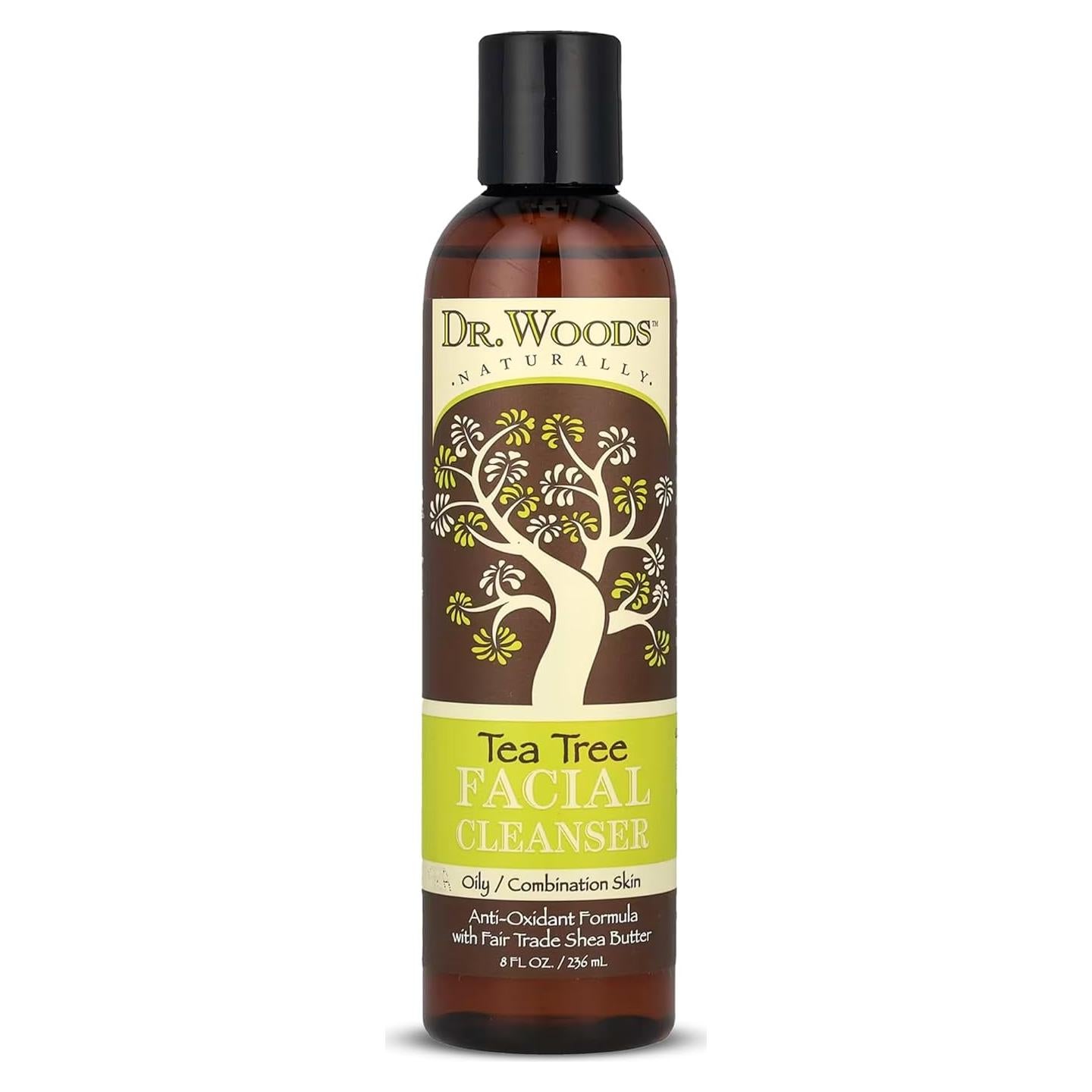 Limpiador Facial Dr. Woods 236 ml - Árbol de Té y Karité