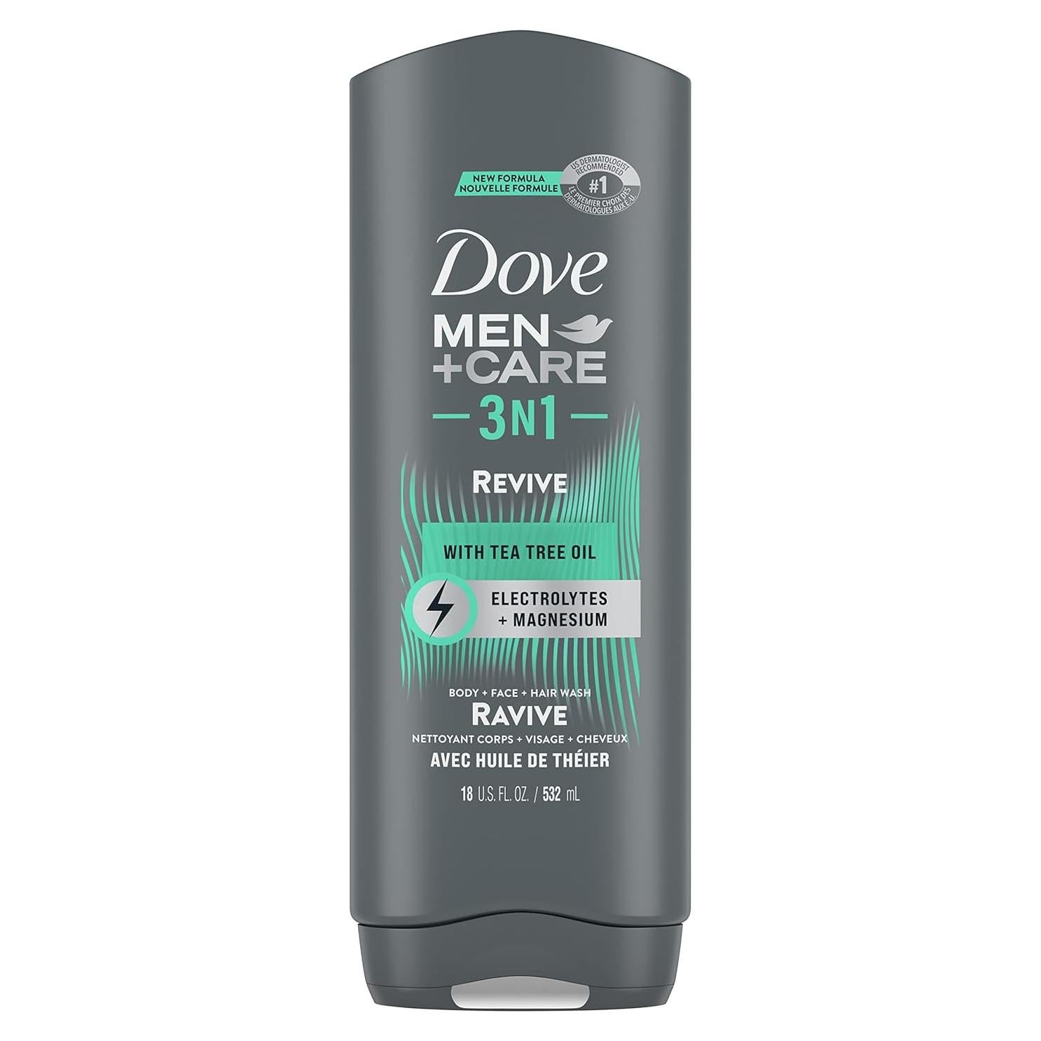 Dove Men+Care Gel de Ducha 3 en 1 Revitalizante 510 ml