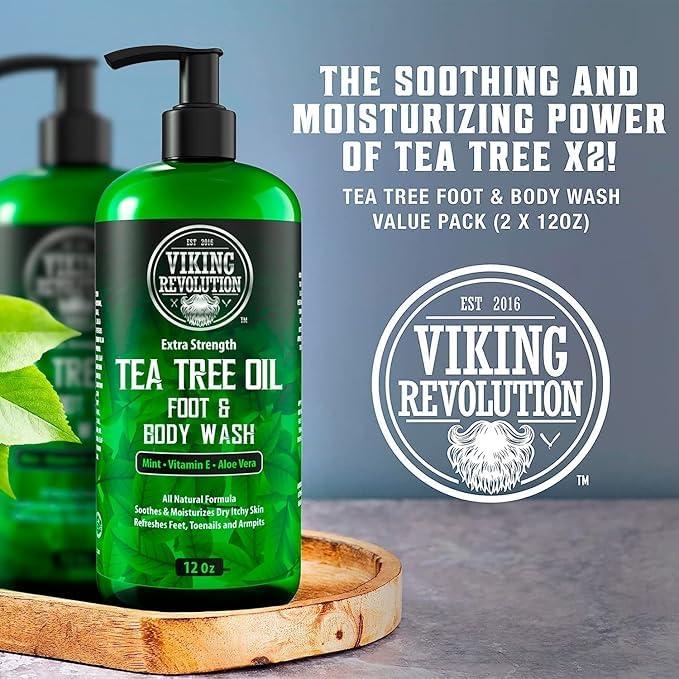 Jabón de Ducha Viking Revolution 355 ml - Aceite de Árbol de Té