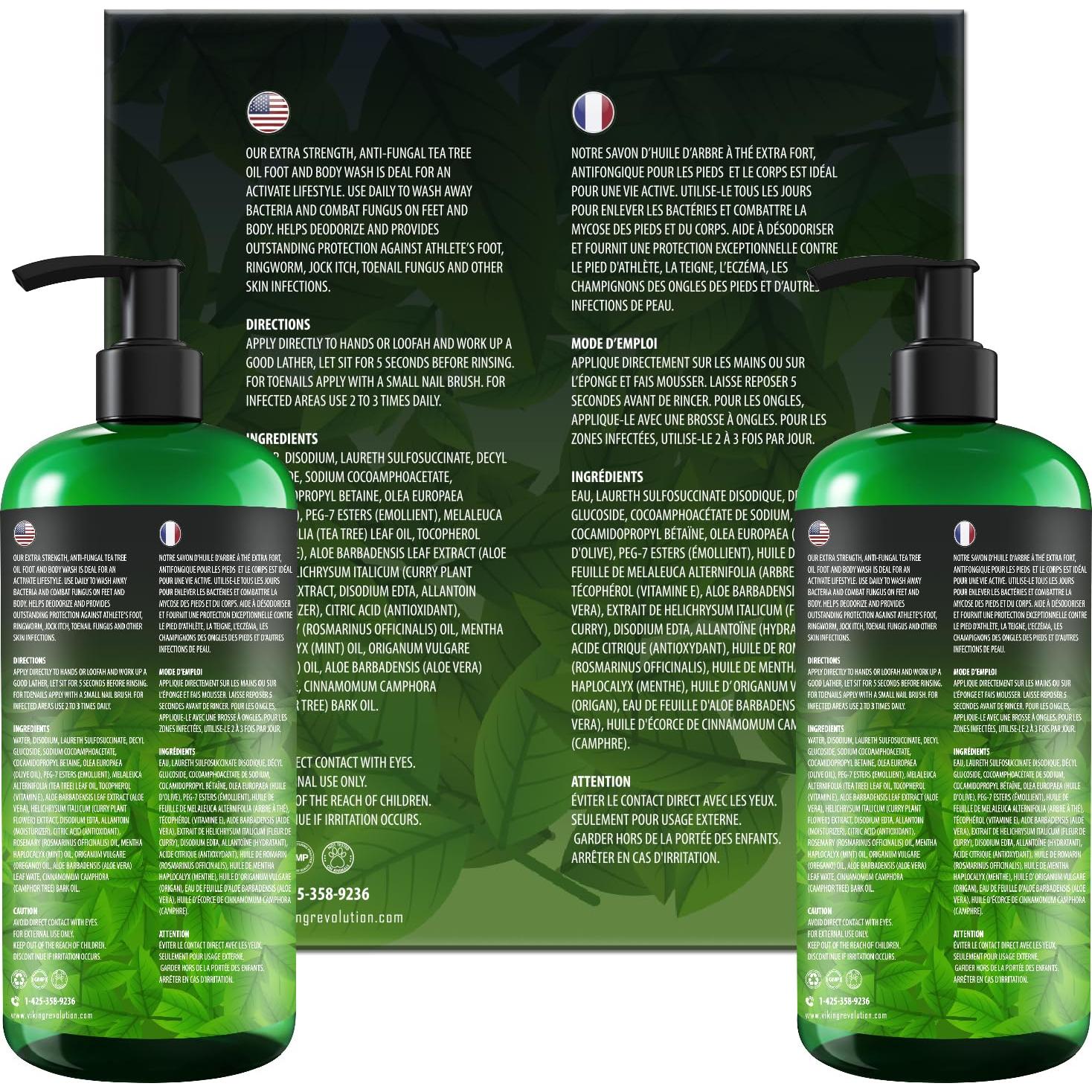 Jabón de Ducha Viking Revolution 355 ml - Aceite de Árbol de Té