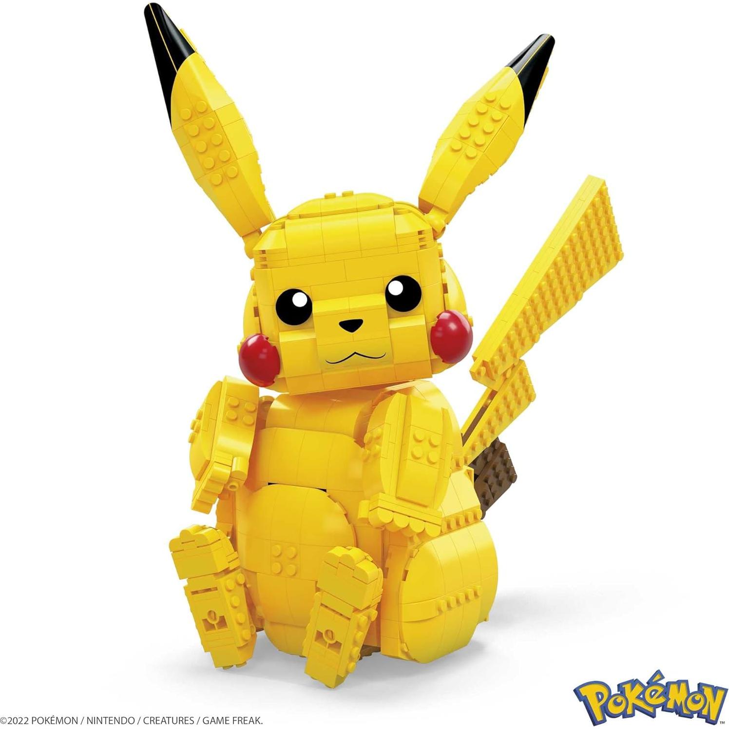 MEGA Juguetes de Construcción Pikachu Jumbo 30,48 cm 806 Piezas
