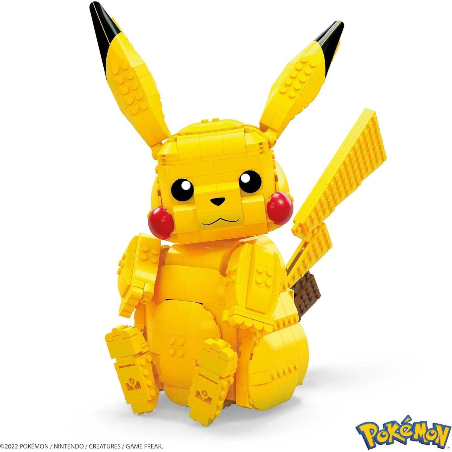 MEGA Juguetes de Construcción Pikachu Jumbo 30,48 cm 806 Piezas