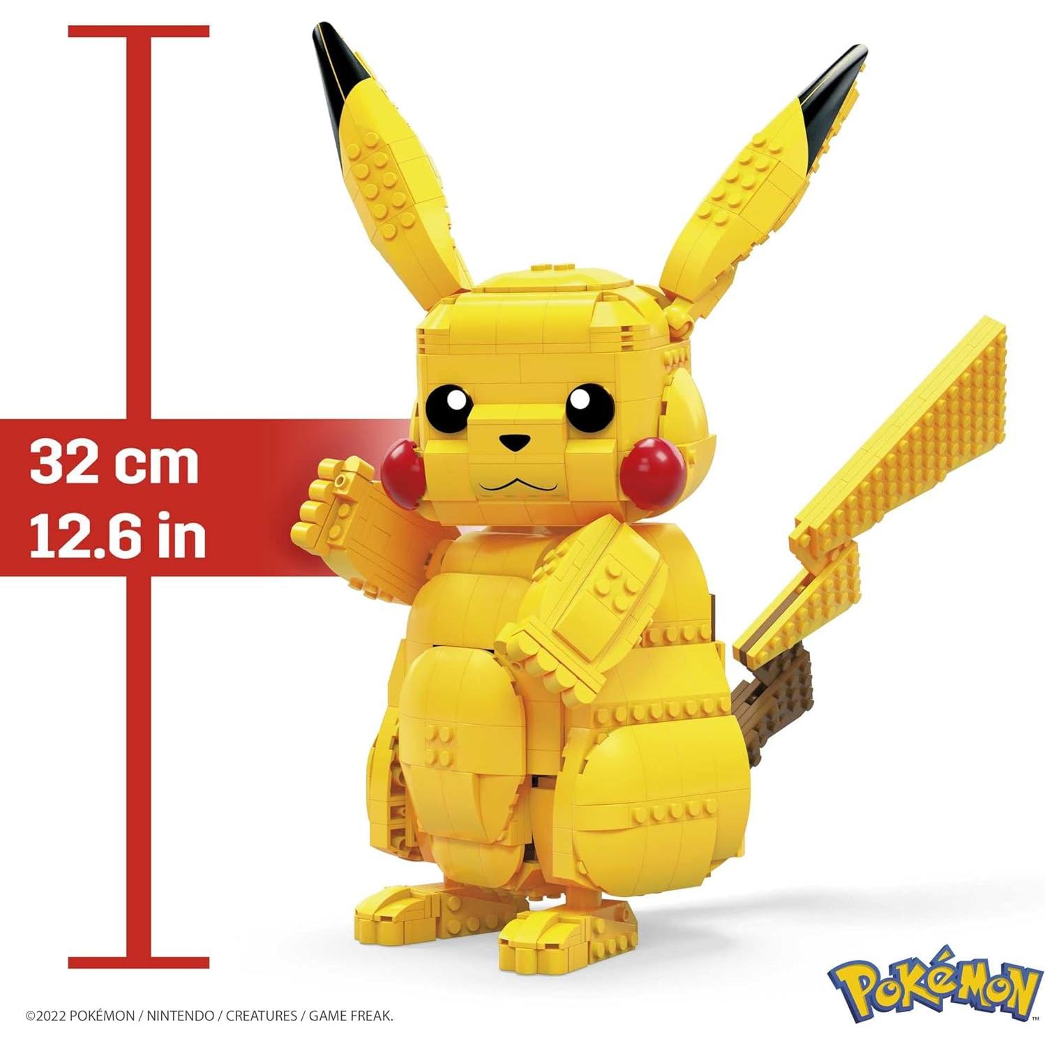 MEGA Juguetes de Construcción Pikachu Jumbo 30,48 cm 806 Piezas