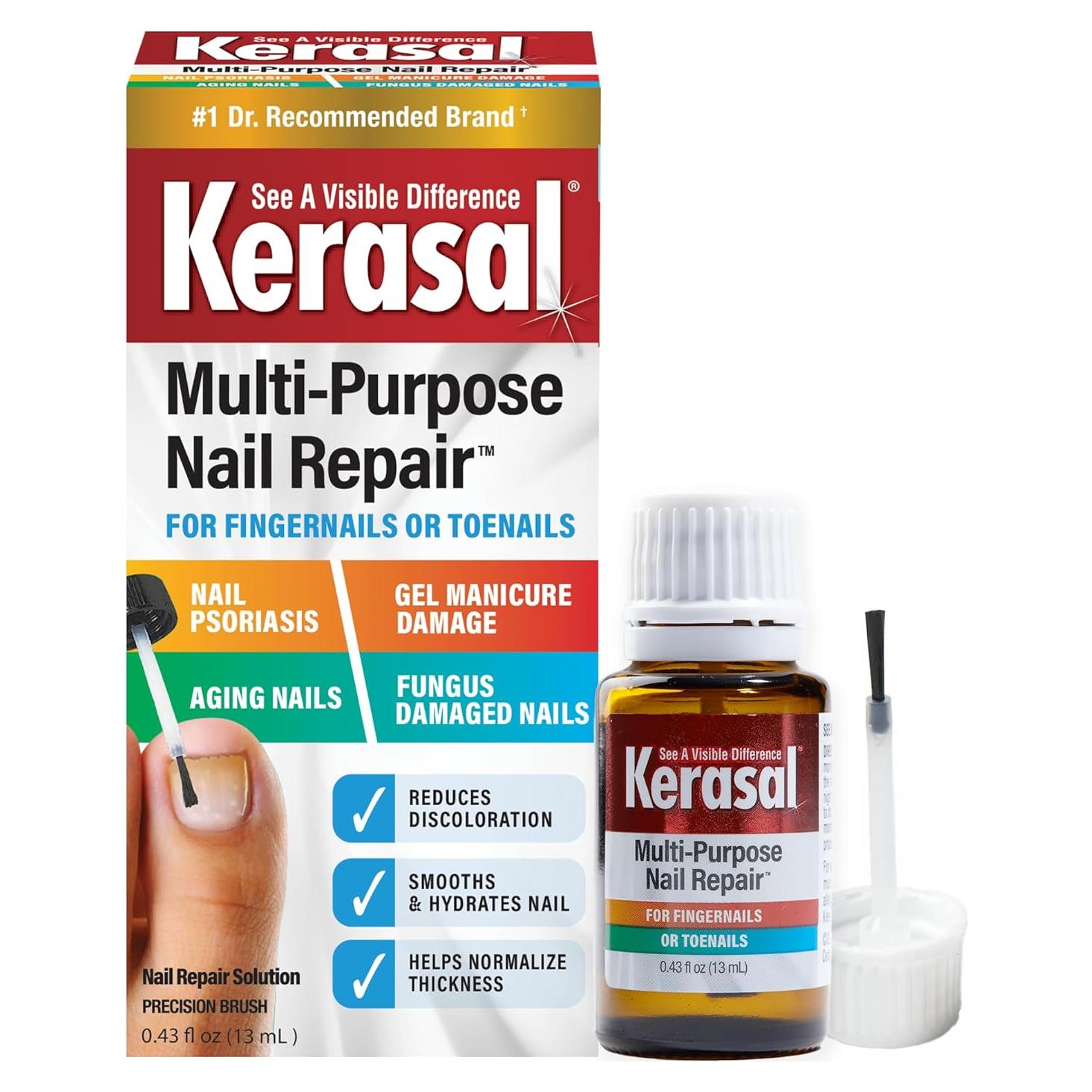 Kerasal Reparador de Uñas Multiusos 12.7 ml - Hidratante y Exfoliante