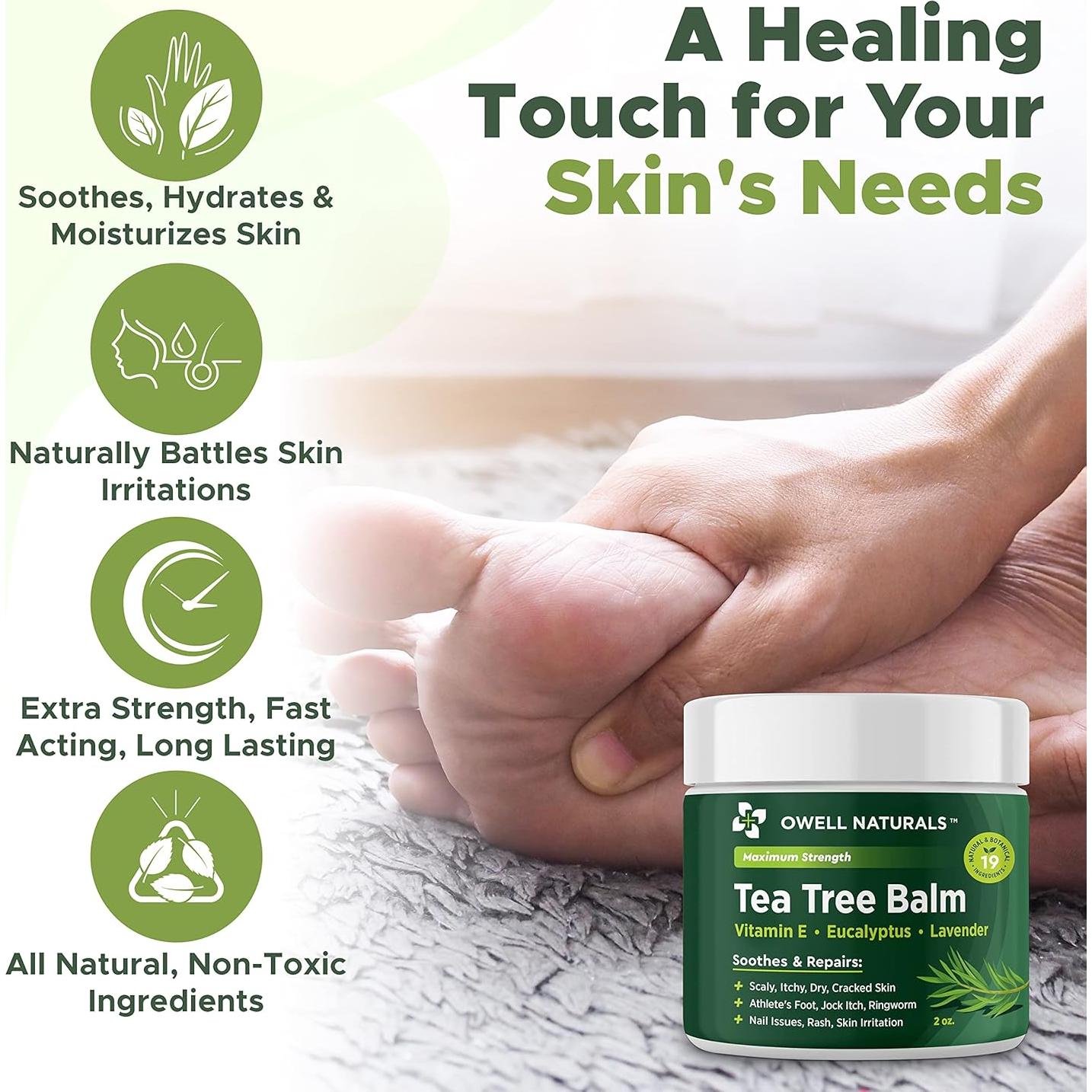 Bálsamo de Árbol de Té Owell Naturals 59 ml - Piel Seca y Agrietada