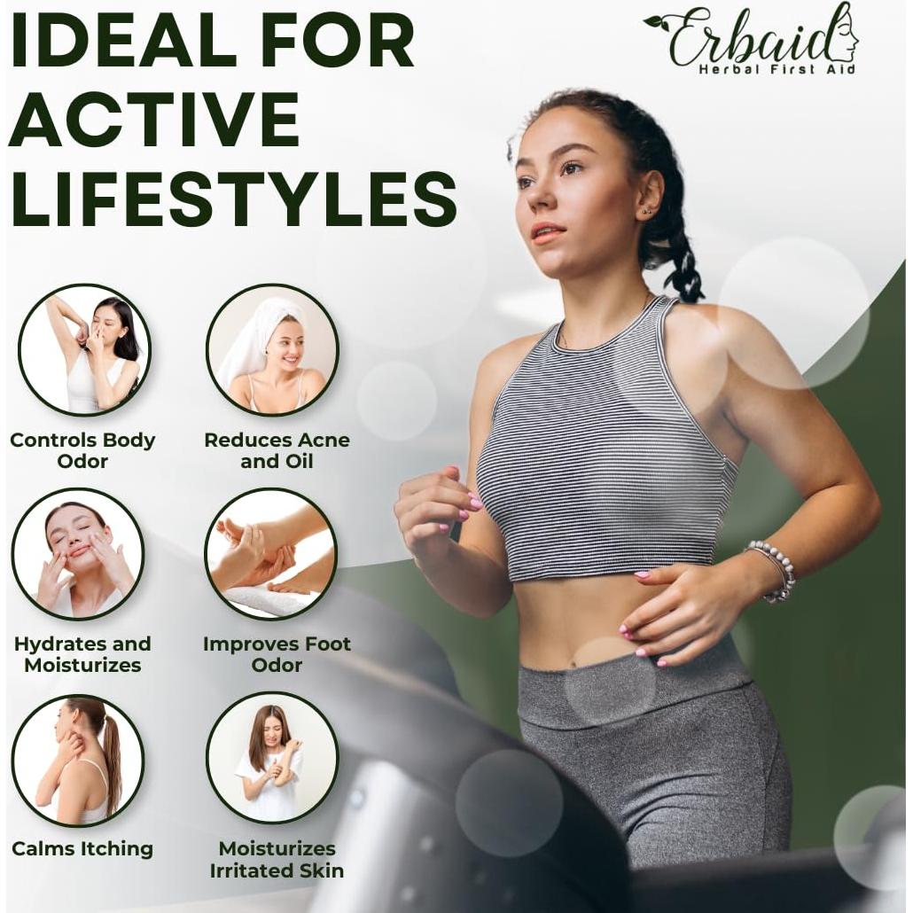 Jabón Natural de Árbol de Té Erbaid 140g - Limpiador Facial y Corporal