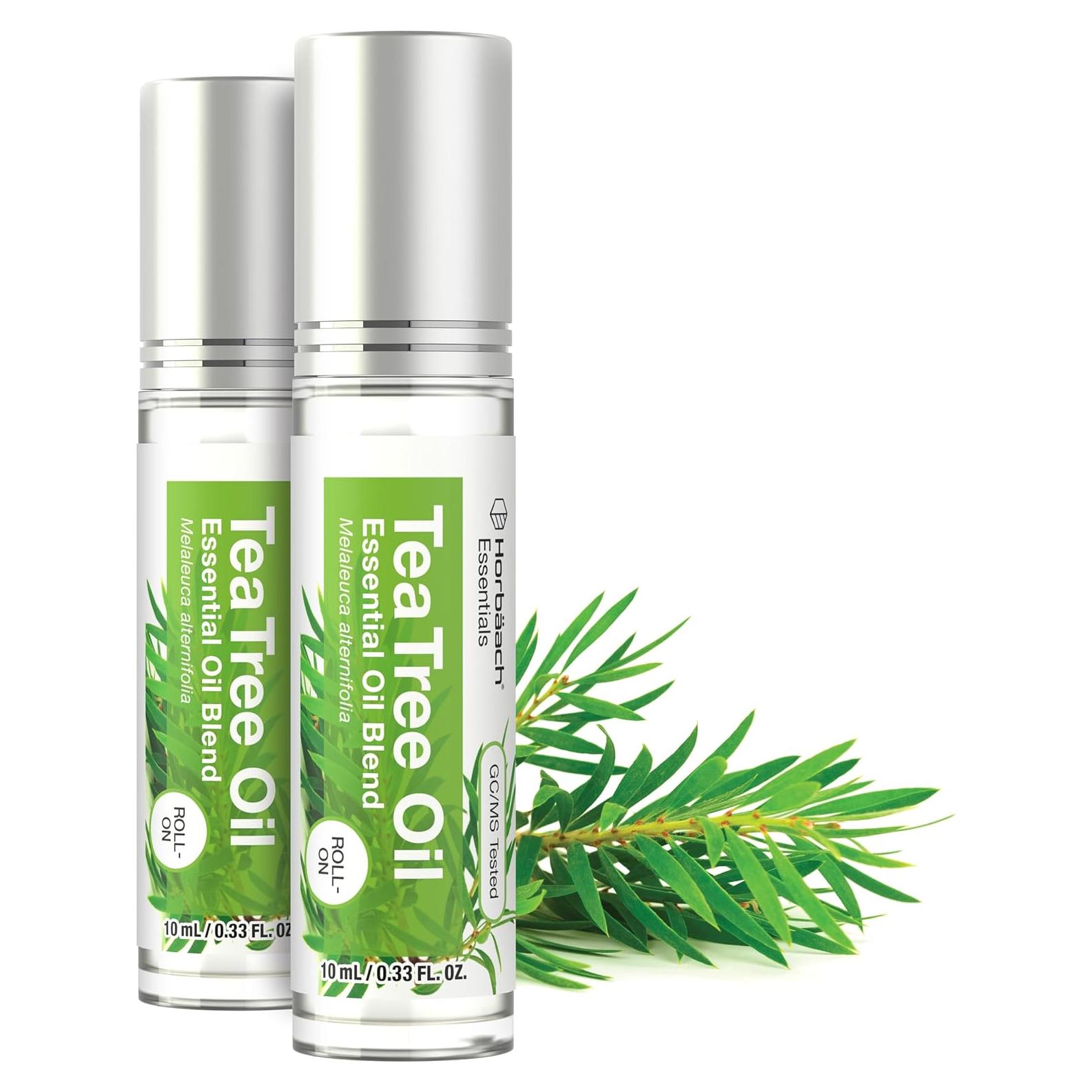 Aceite Esencial Roll-On Árbol de Té Horbäach 9.8 ml x2