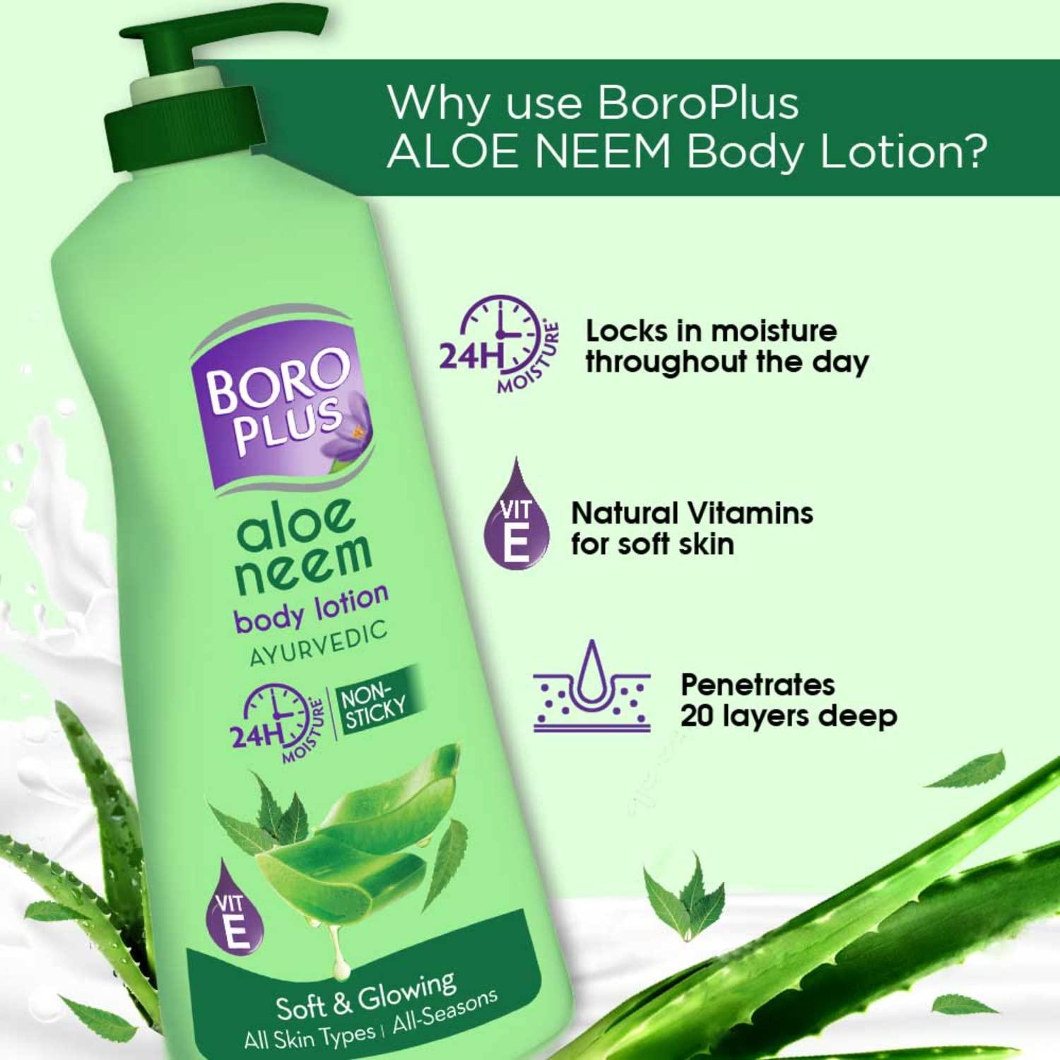 Loción Corporal Hidratante Boroplus Aloe Neem 400ml