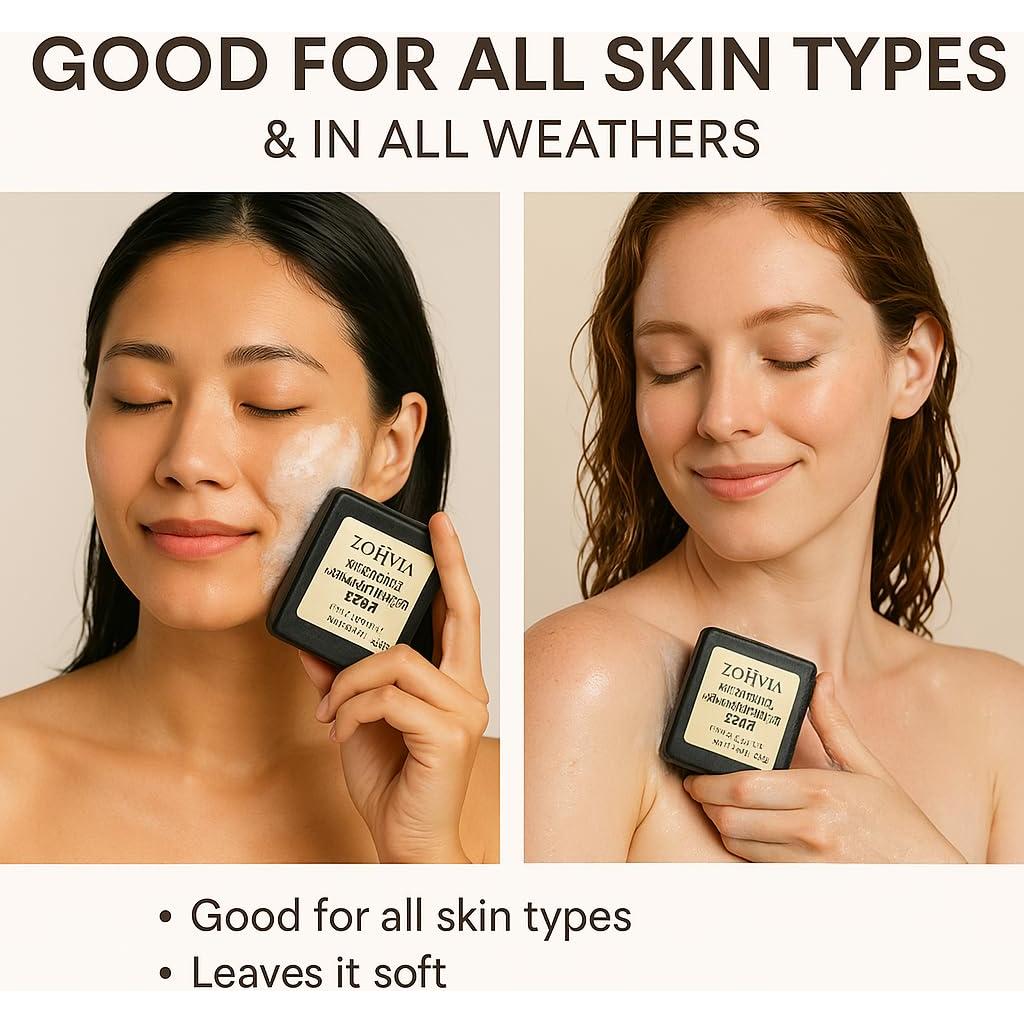 Jabón Herbal Ayurvédico Zohvia 125g con Shikakai y Amla