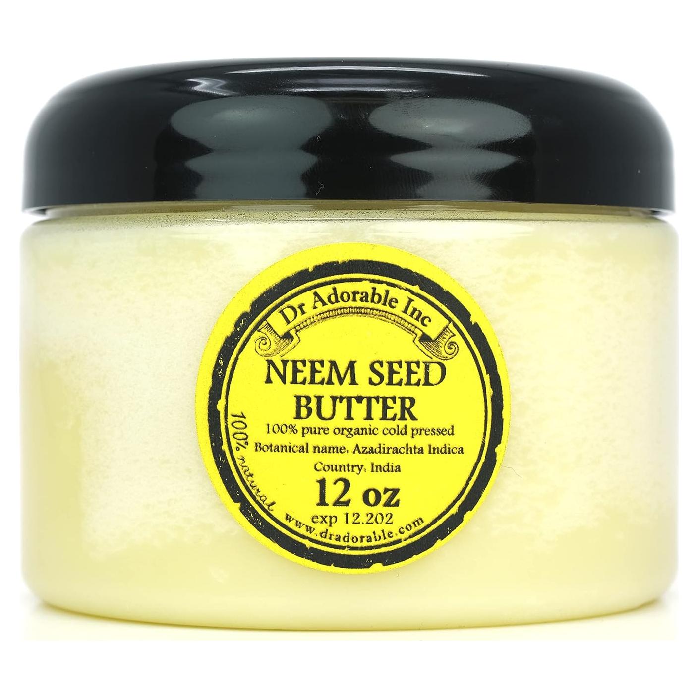 Manteca de Neem Orgánica Dr Adorable 340 g Prensada en Frío