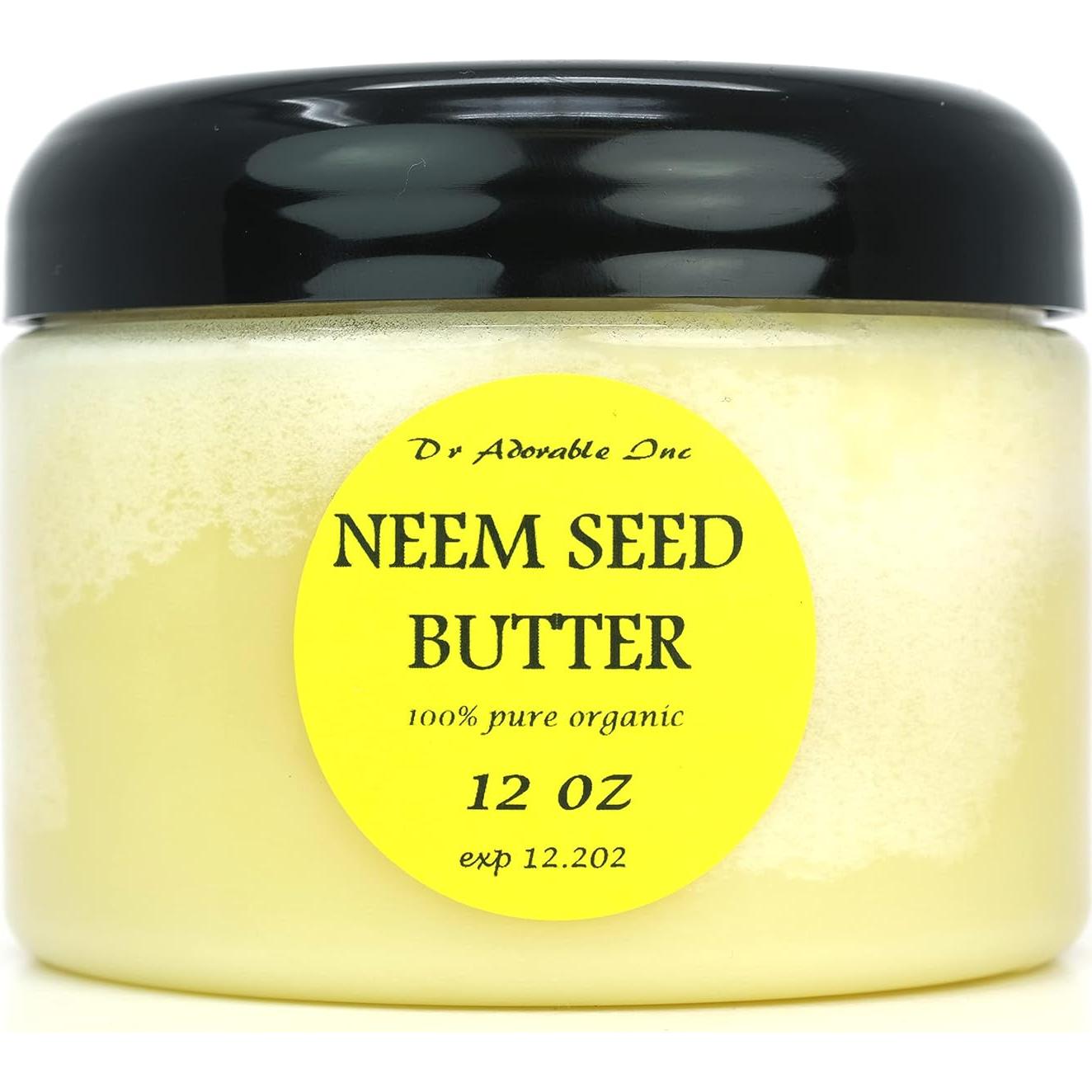 Manteca de Neem Orgánica Dr Adorable 340 g Prensada en Frío