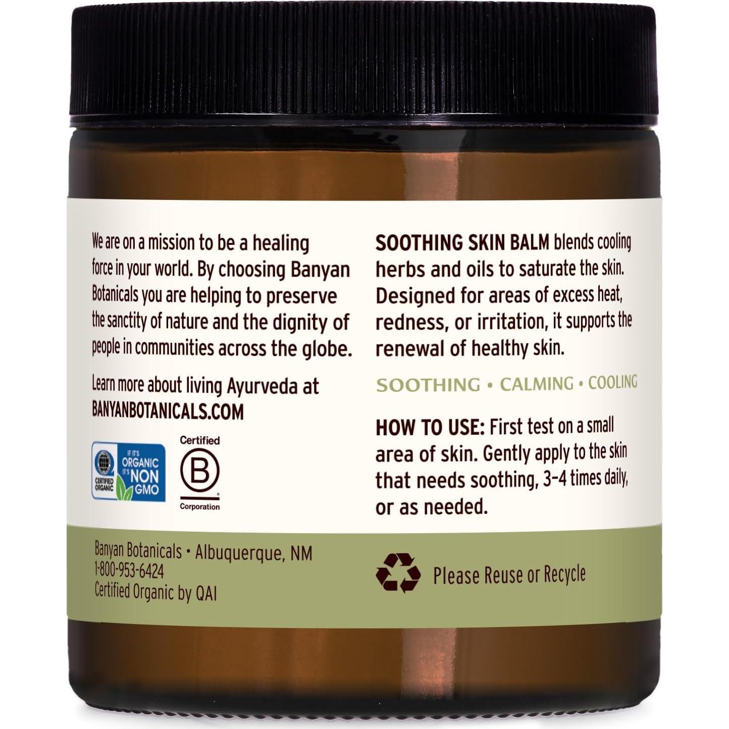 Bálsamo Calmante Banyan Botanicals 113.4 g - Ungüento Herbal Orgánico