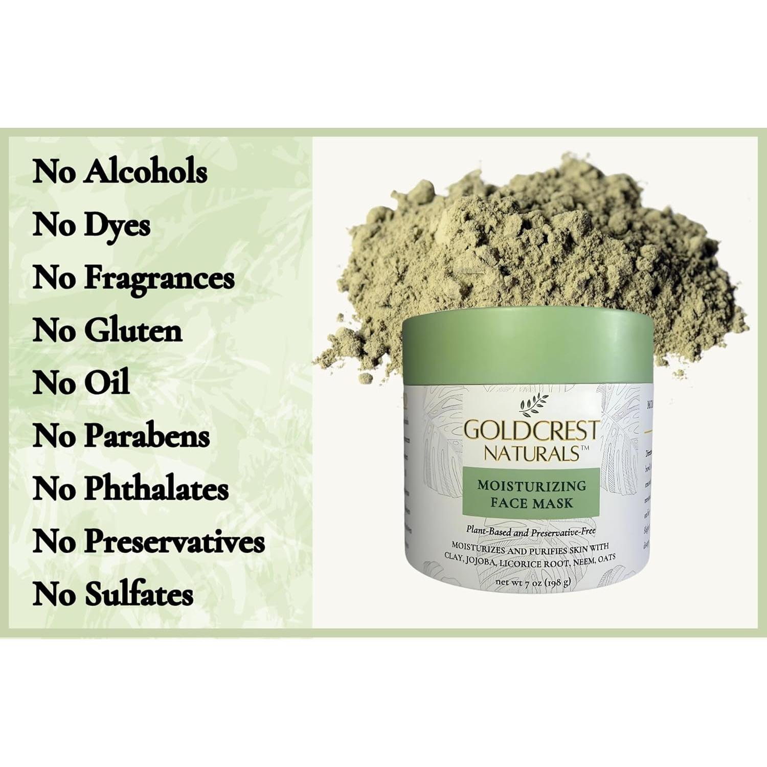 Mascarilla Hidratante Facial Goldcrest Naturals 198g - Orgánica