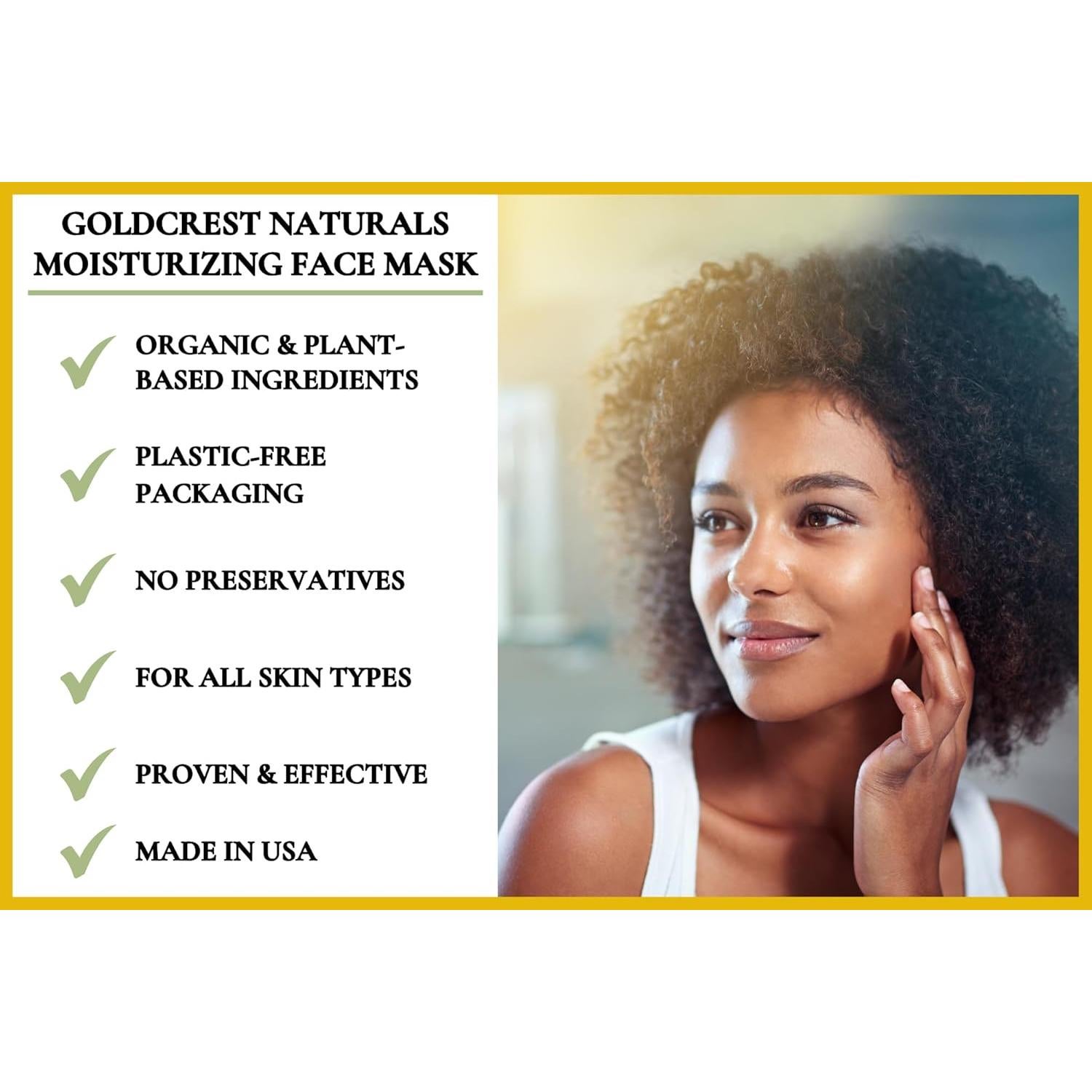 Mascarilla Hidratante Facial Goldcrest Naturals 198g - Orgánica