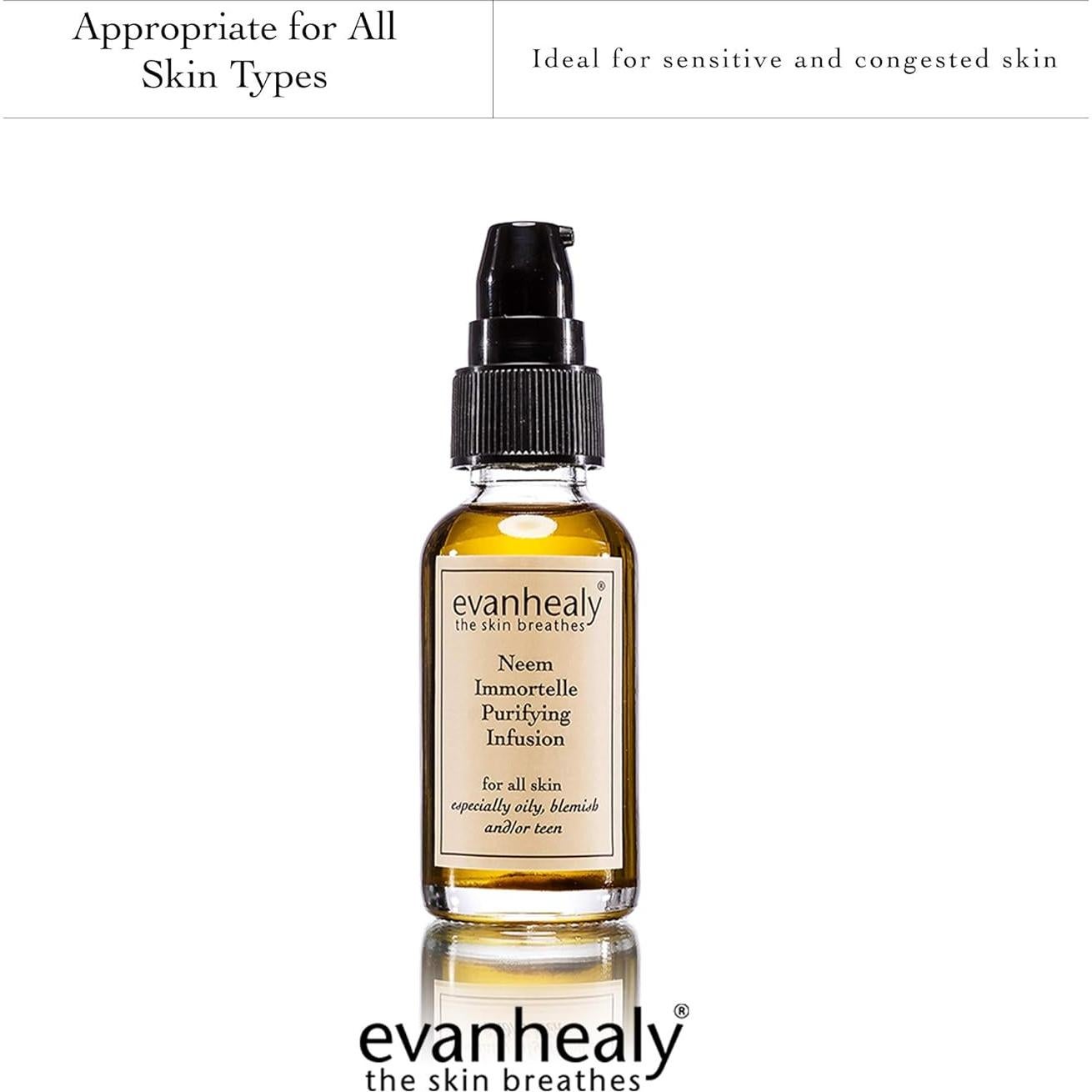 Suero Facial Purificante evanhealy 27g | Aceite Ayurveda