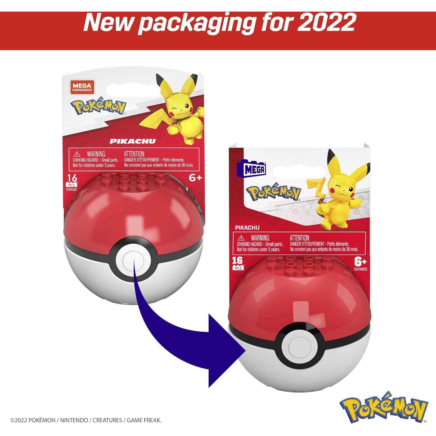 Set de Construcción Mega Construx Pikachu con Poké Ball