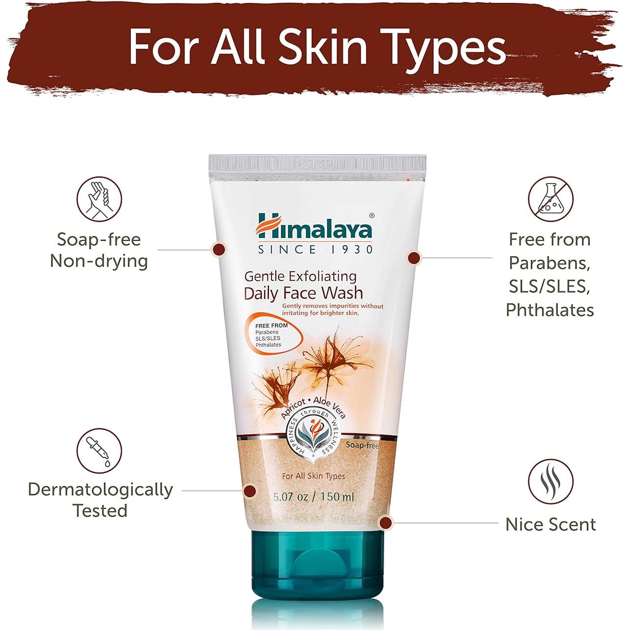 Limpiador Facial Exfoliante Suave Himalaya 150 ml - Piel Radiante