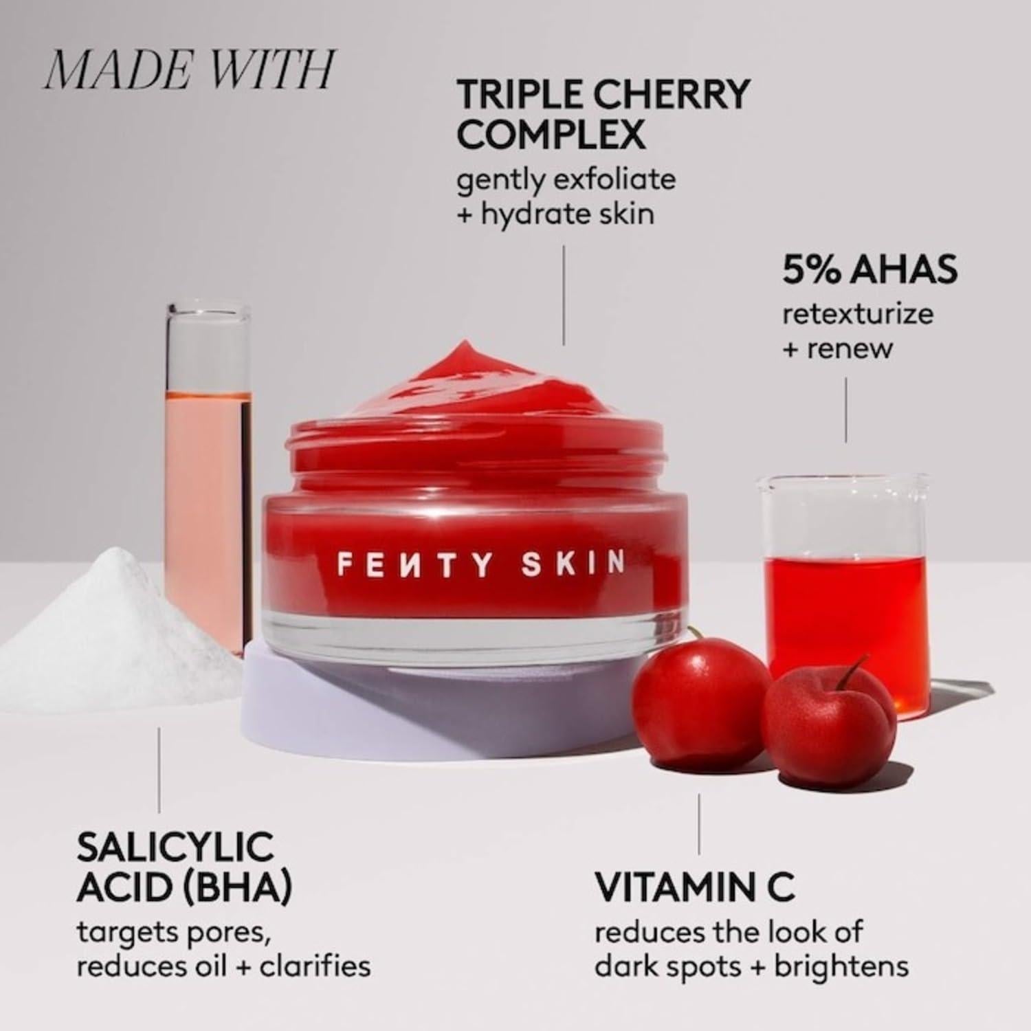 Mascarilla Facial Fenty Skin Cherry Dub 5% AHA 70.87g
