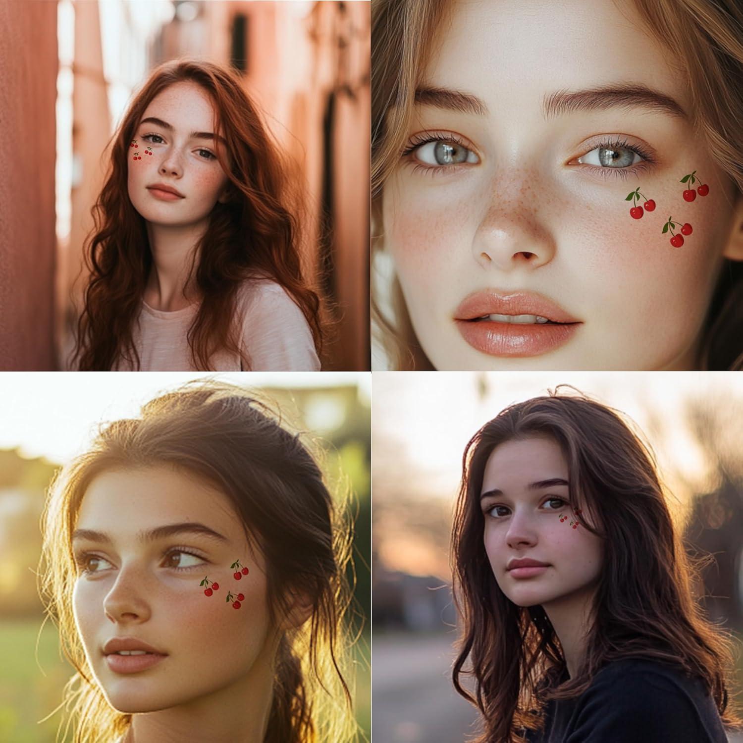 10 Parches Faciales Temporales de Cereza Boldink - Impermeables