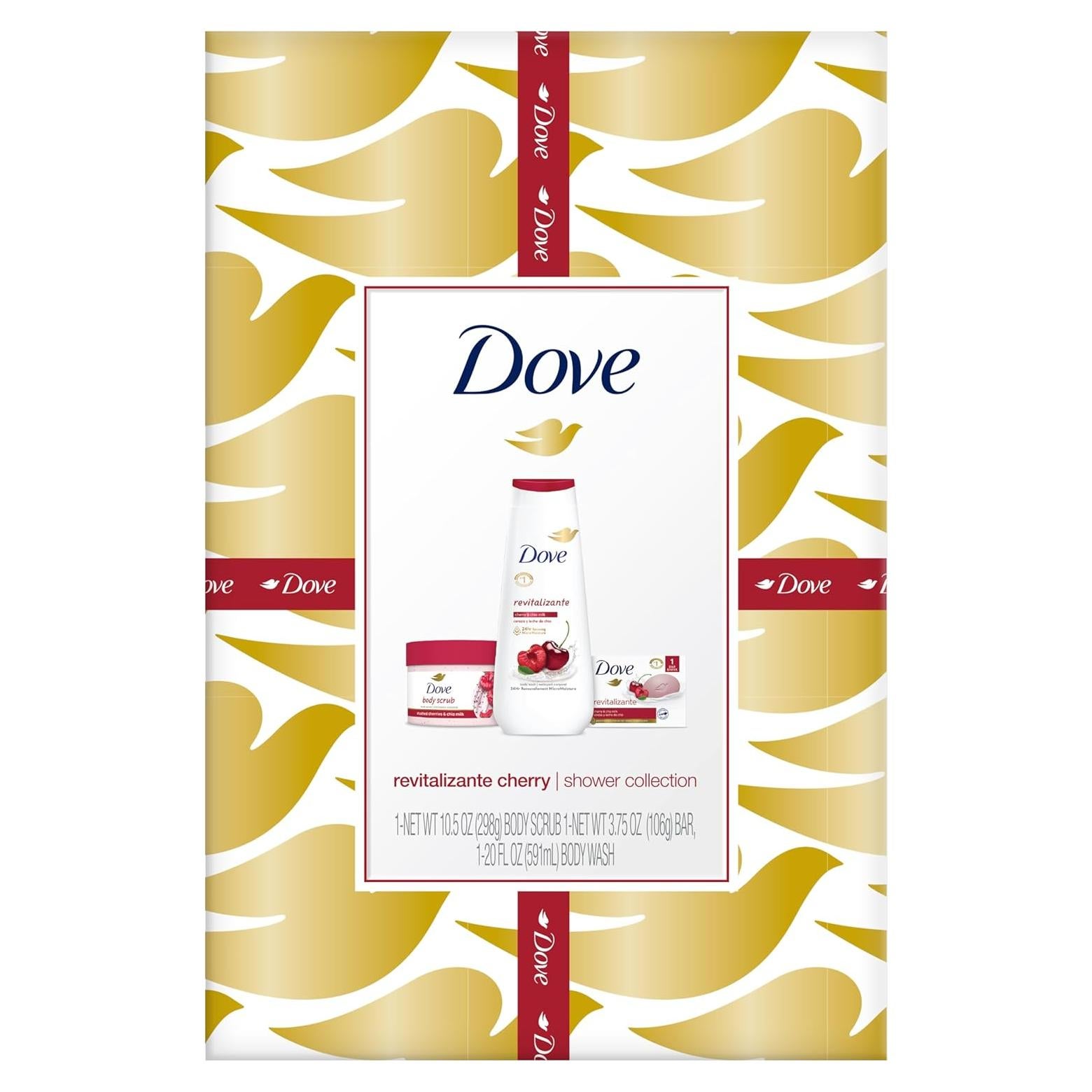 Conjunto de Regalo Dove Cereza y Leche de Chía - 3 Piezas