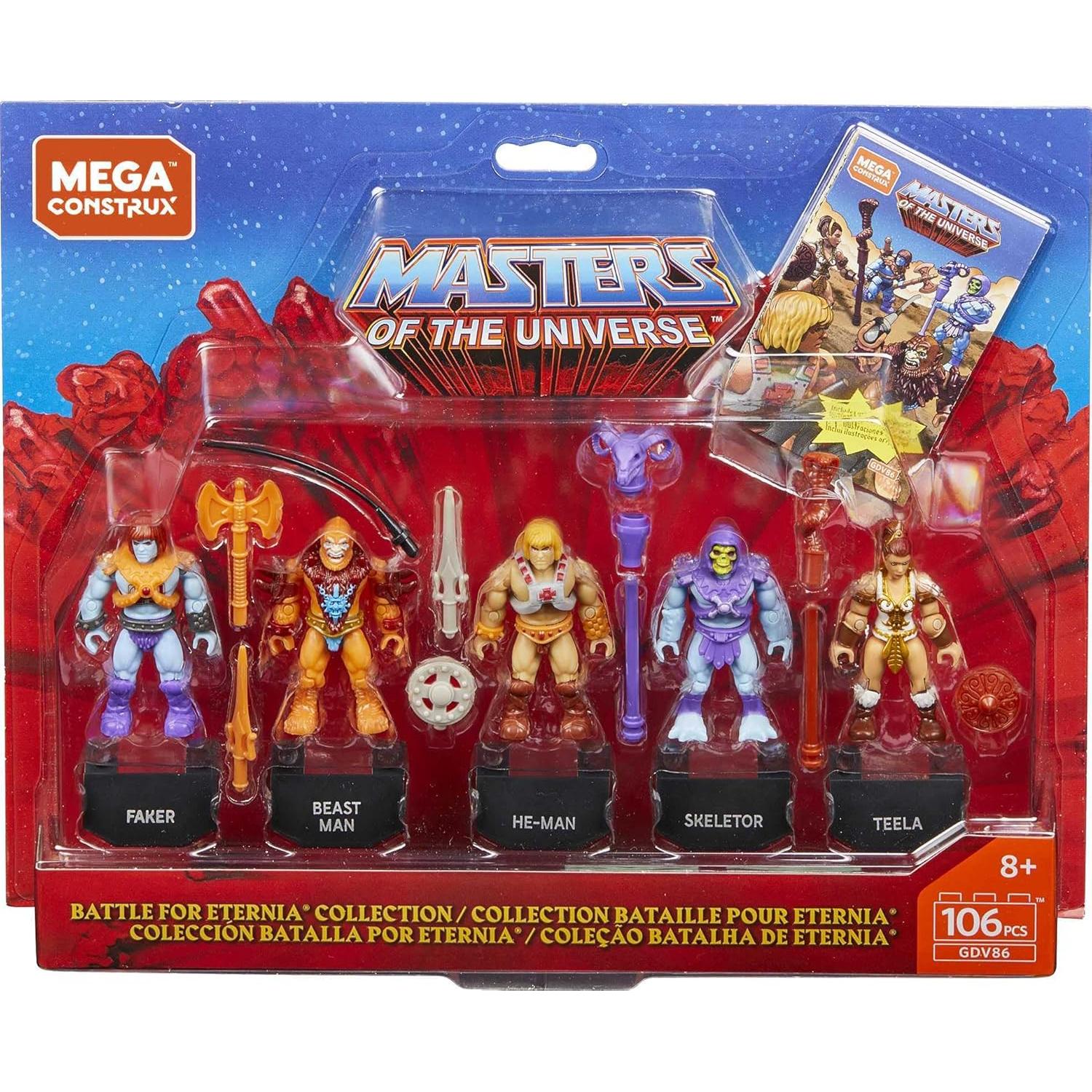 Mega Construx Heroes Battle for Eternia Collection Micro Action Figure Building Set