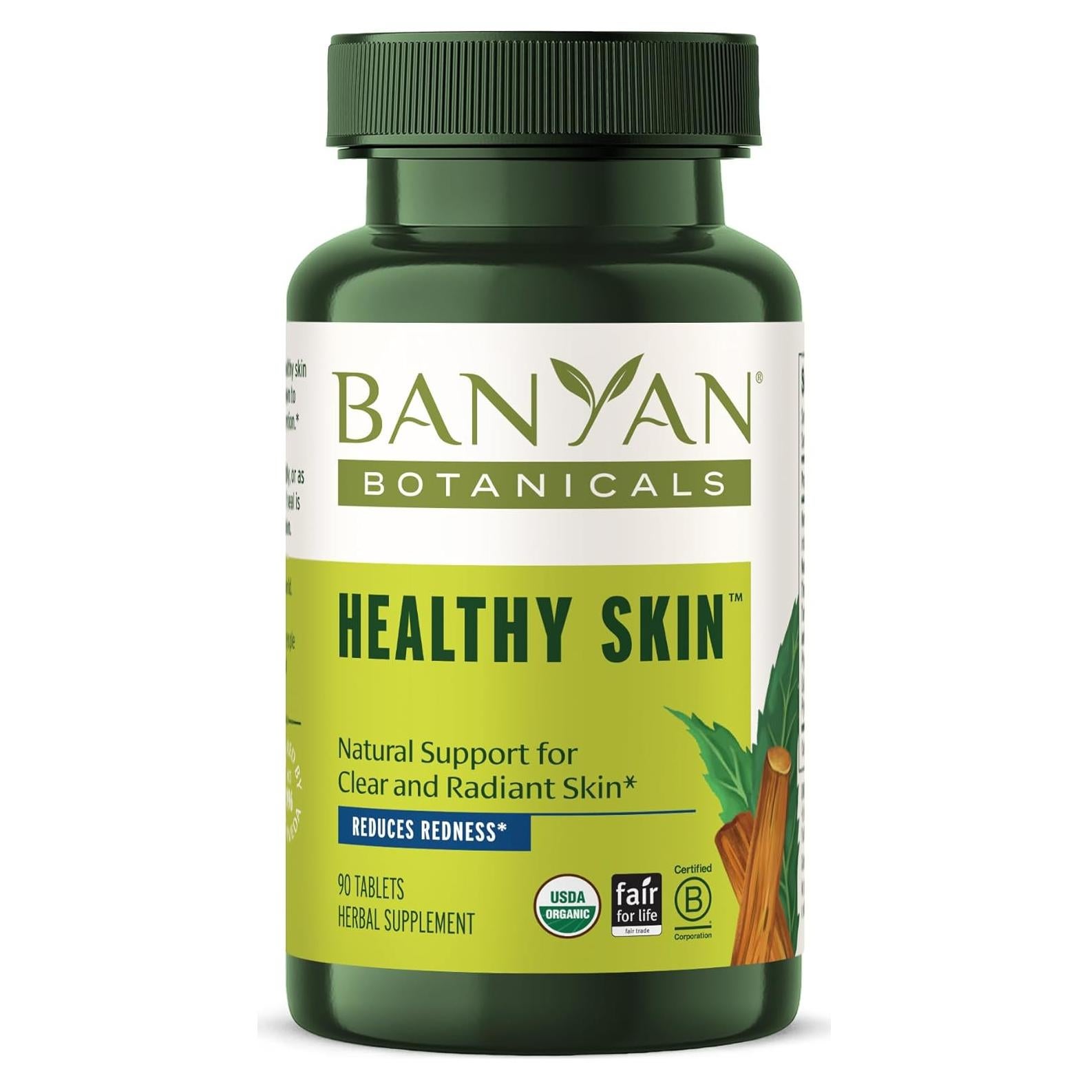 Suplemento Orgánico para la Piel Banyan Botanicals 90 Tabletas