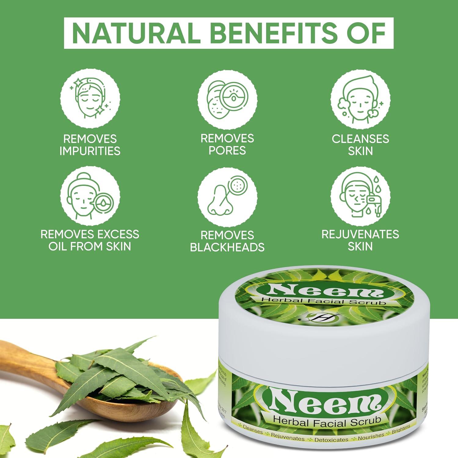 Exfoliante Facial Herboganic Neem 150 g - Natural y Suave