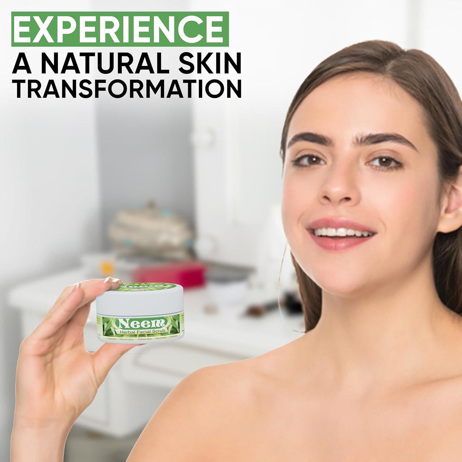 Exfoliante Facial Herboganic Neem 150 g - Natural y Suave