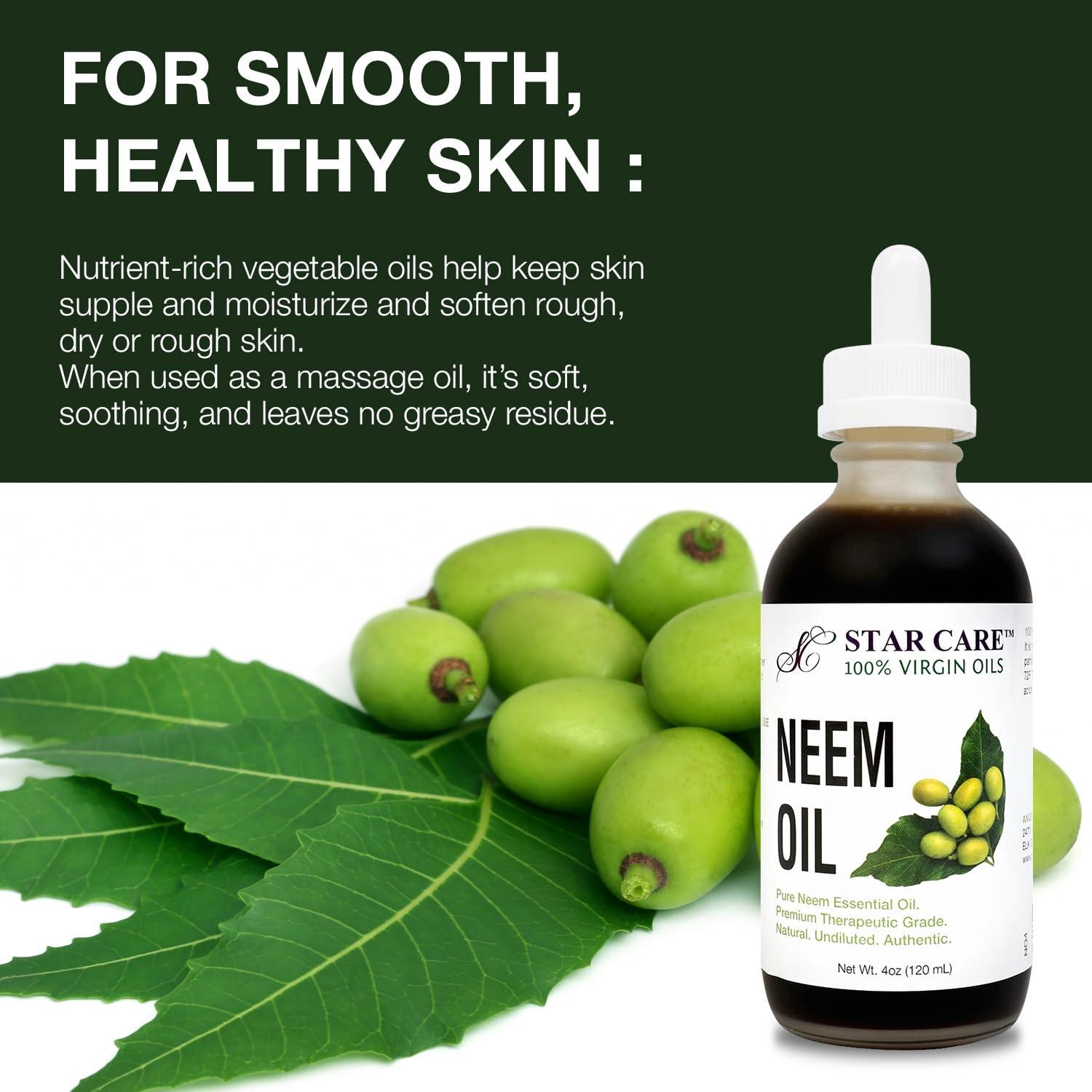 Aceite Virgen de Neem 100% Puro 118ml - Cuidado de Piel y Cabello