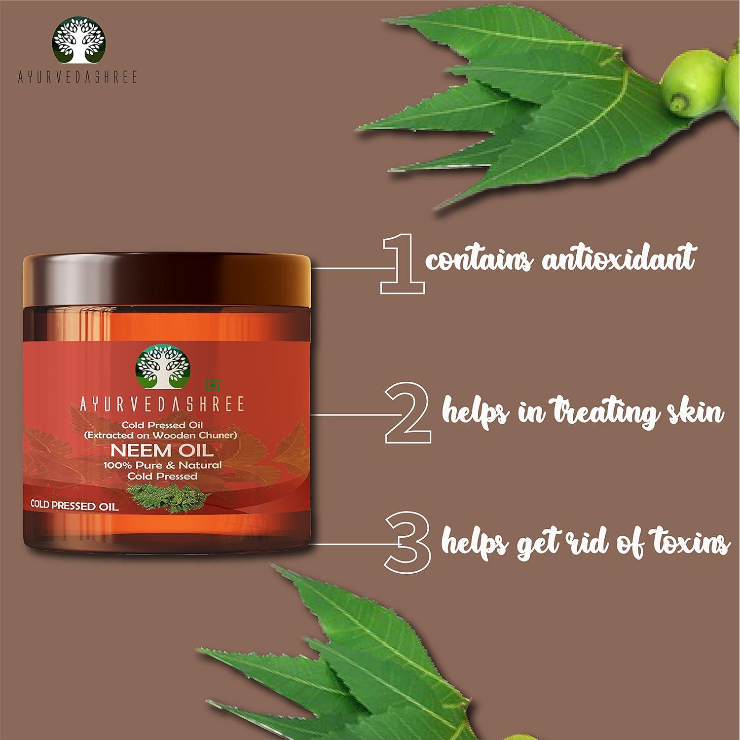 Aceite de Neem Prensado en Frío AYURVEDASHREE 100 ML