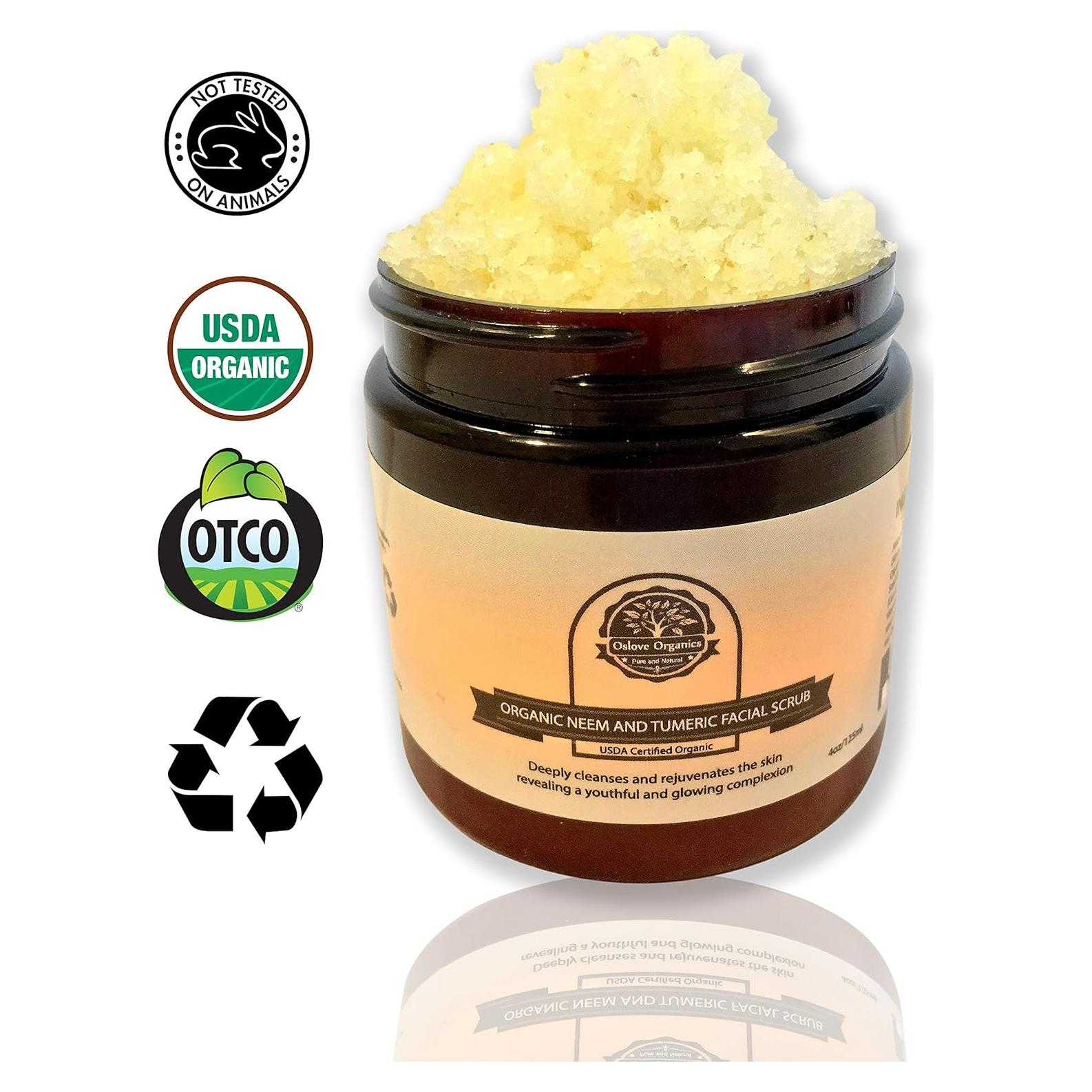 Exfoliante Facial Orgánico Oslove de Neem y Cúrcuma 113g