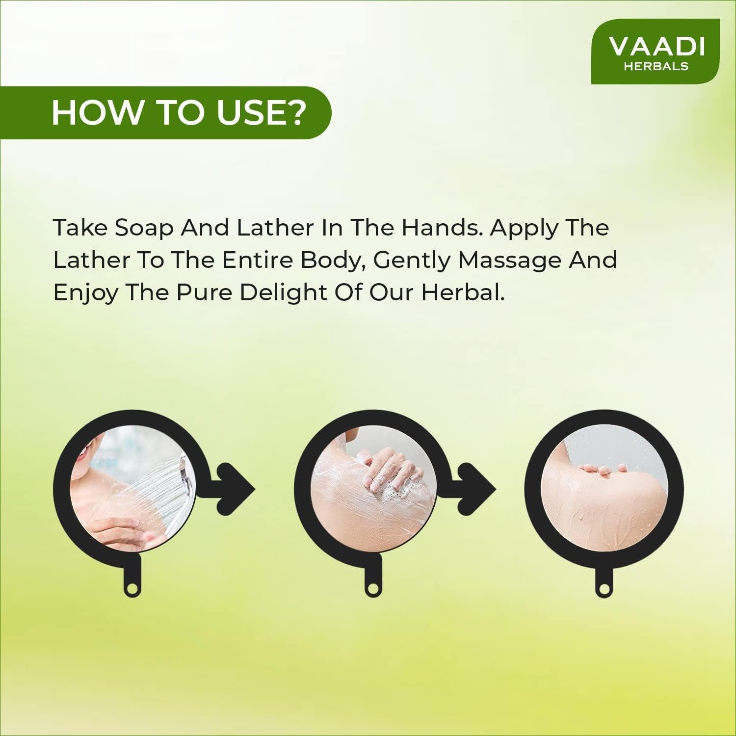 Jabón Natural de Neem Vaadi Herbals - 12 Piezas de 75g