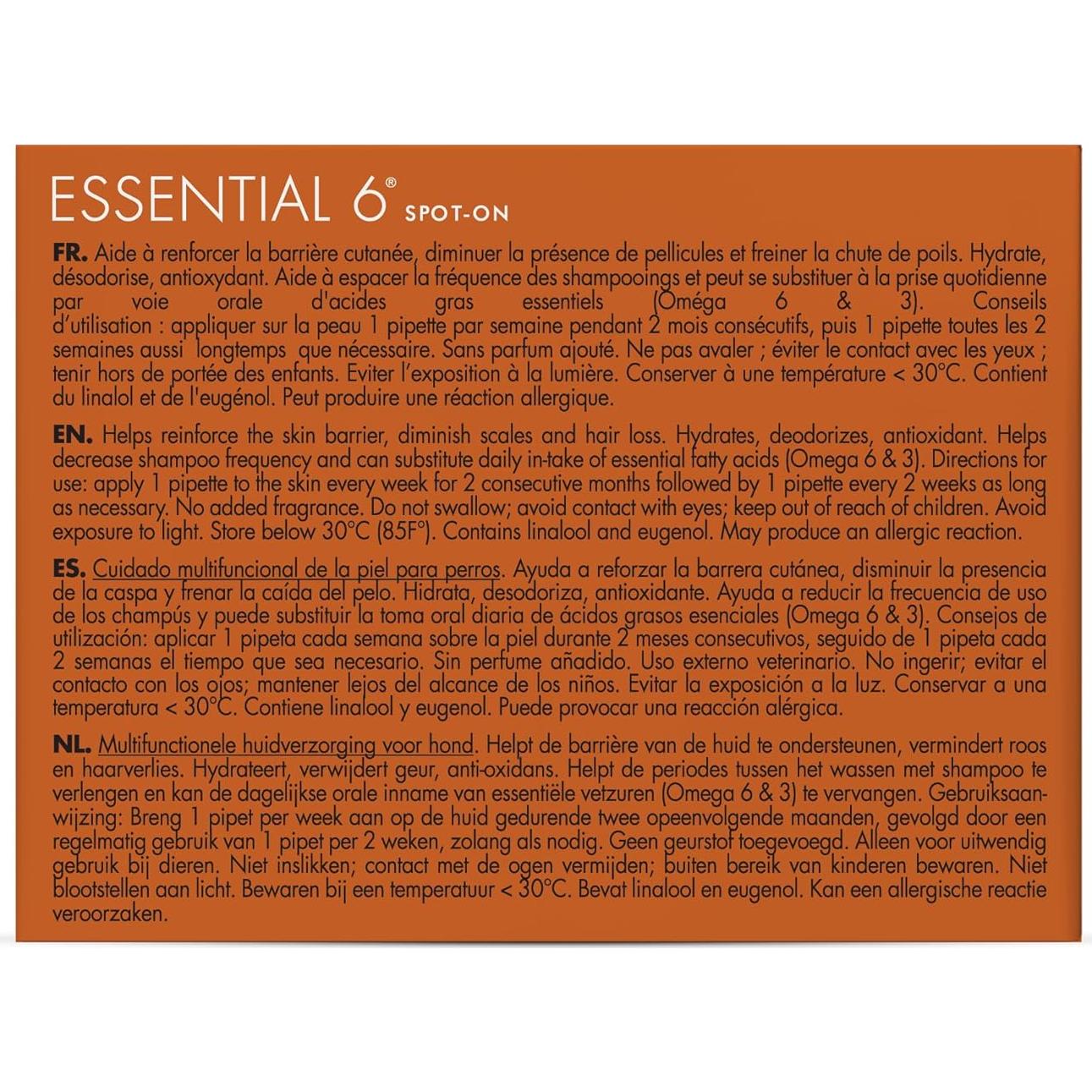 Dermoscent Essential 6 - Cuidado de piel para perros 20-40 kg