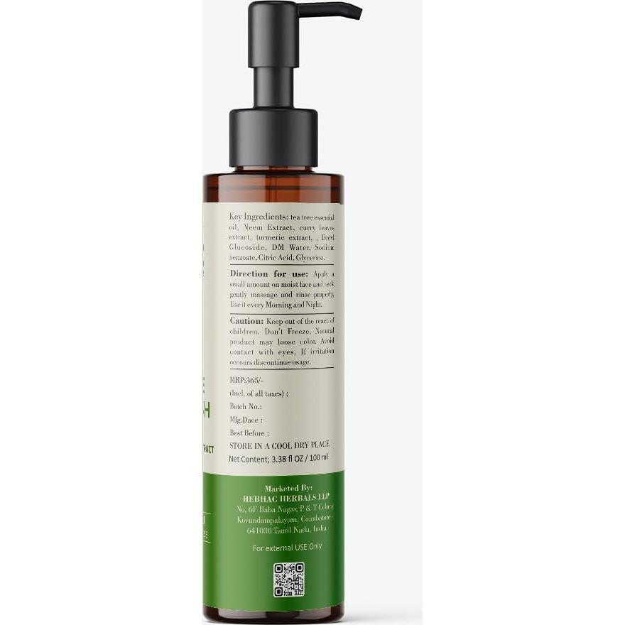 Limpiador Facial Ireya Ayurveda 100ml con Neem y Árbol de Té