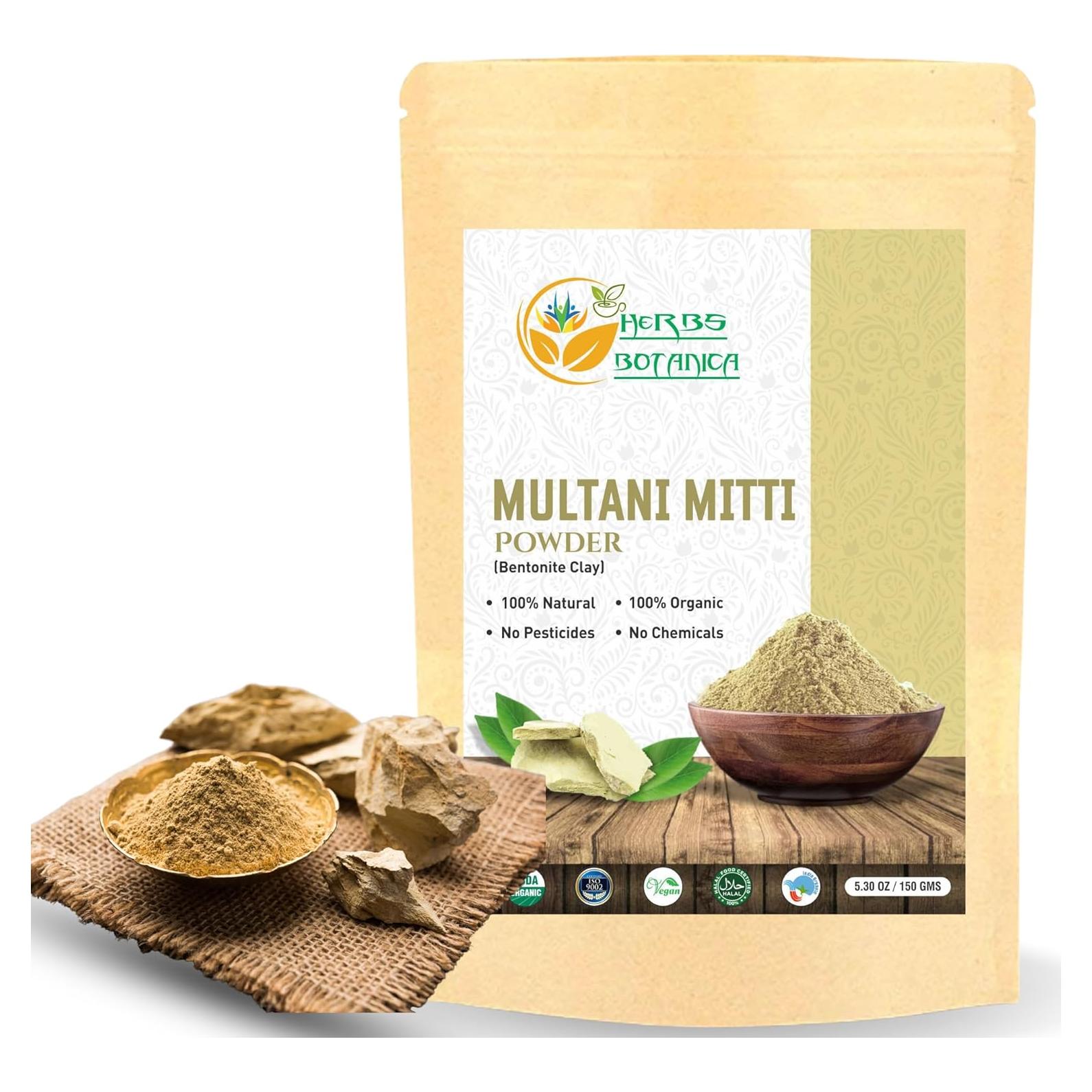 Mascarilla Facial de Arcilla Multani Mitti 150g - Herbs Botanica