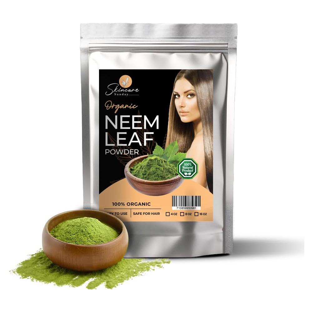 Polvo de Hoja de Neem Orgánico SKINCARE SUNDAY 454g