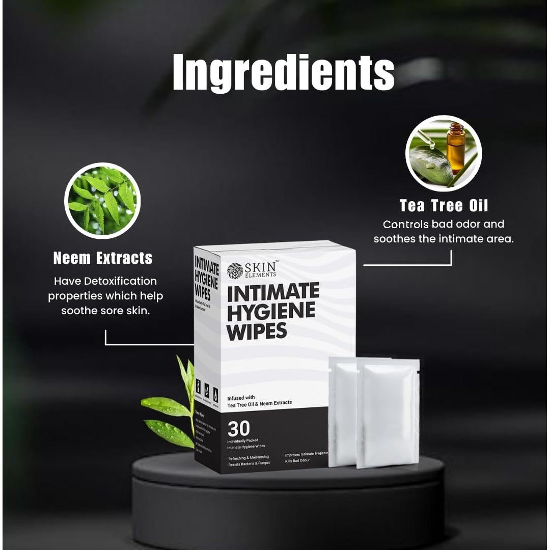 Toallitas Húmedas de Higiene Íntima Skin Elements | 30 Unidades | pH Equilibrado