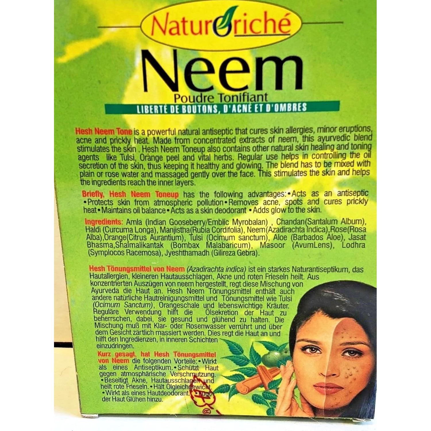 Polvo Tonificante Neem Hesh Herbal 100g - Antiséptico Natural