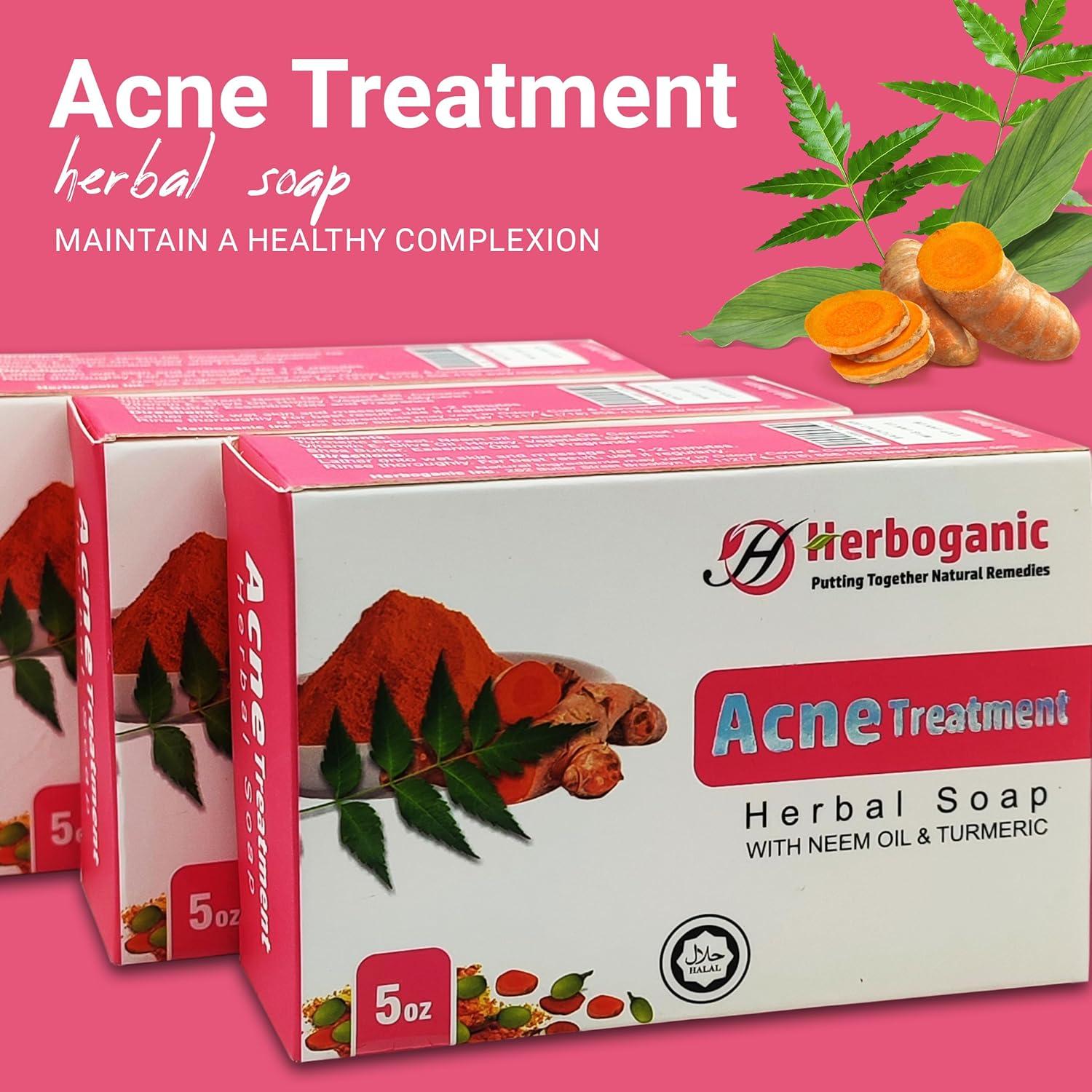 Jabón Herbal Herboganic de Neem y Cúrcuma 141.75g