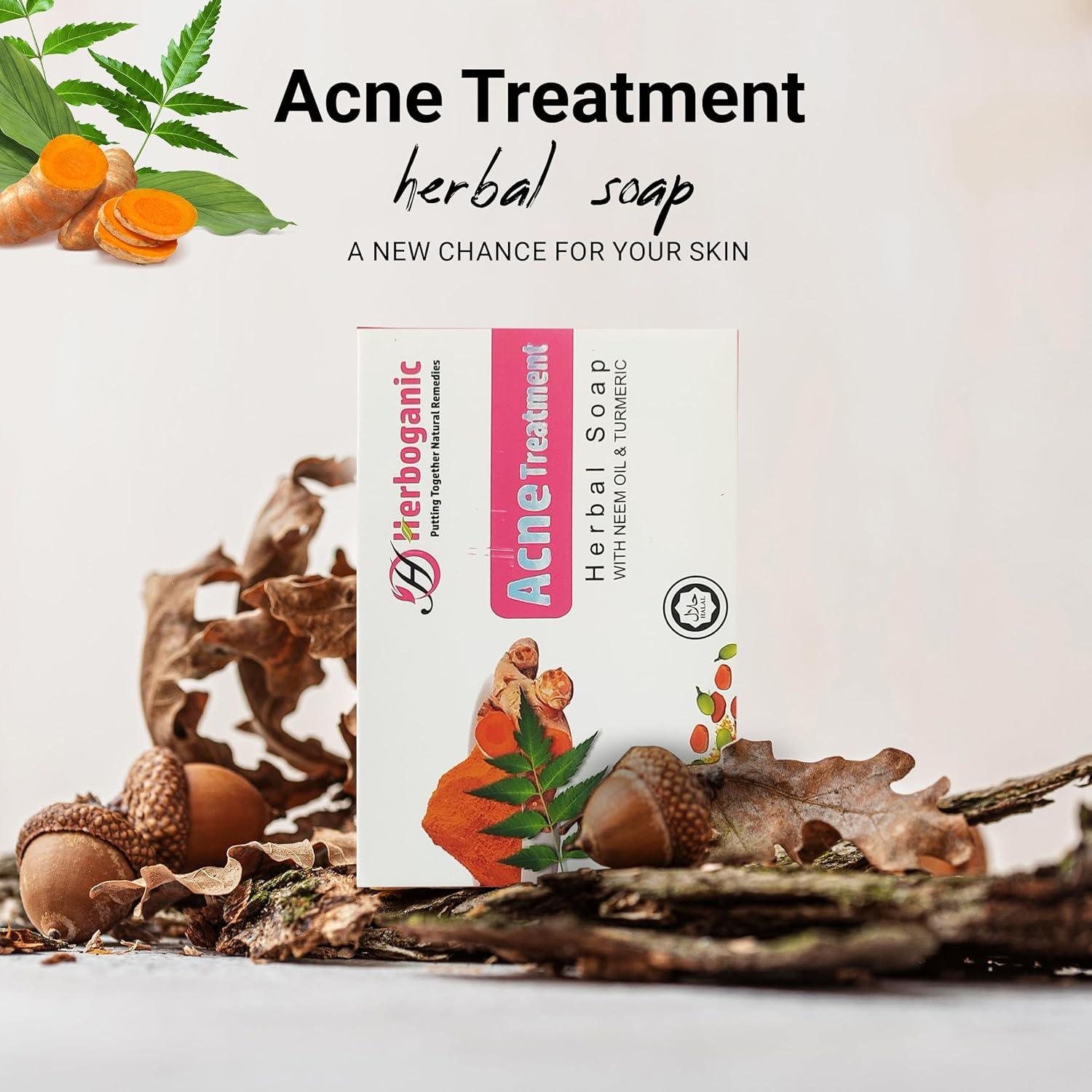 Jabón Herbal Herboganic de Neem y Cúrcuma 141.75g