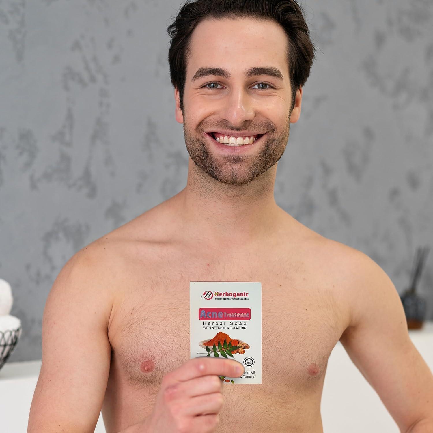 Jabón Herbal Herboganic de Neem y Cúrcuma 141.75g