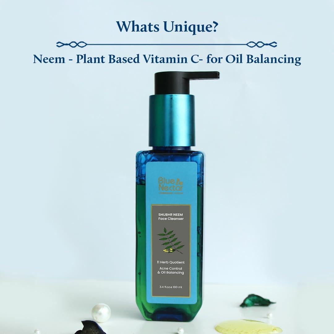 Limpiador Facial Blue Nectar 100 ml con Vitamina C y Neem