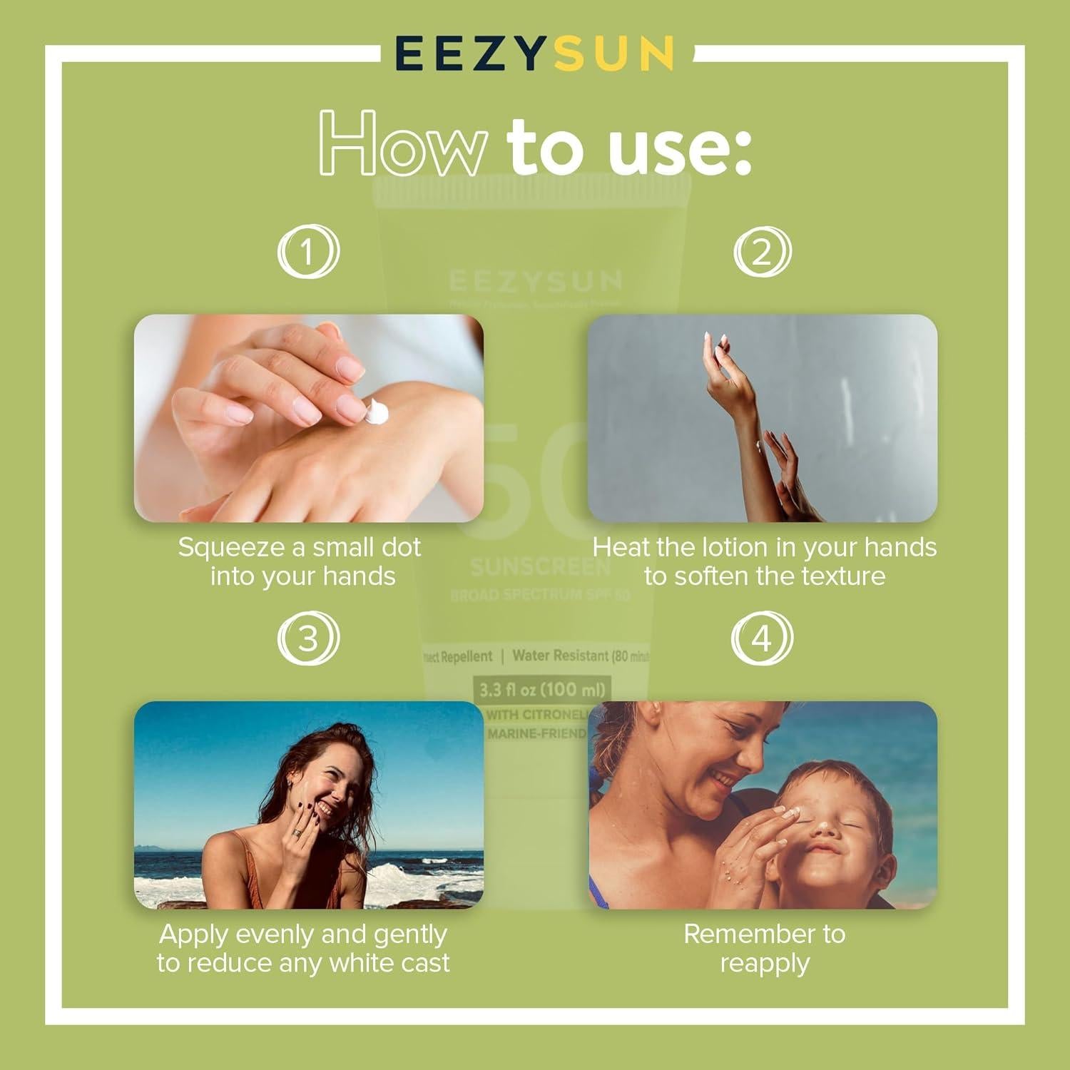 Protector Solar SPF 50 y Repelente de Insectos EEZYSUN 98 ml