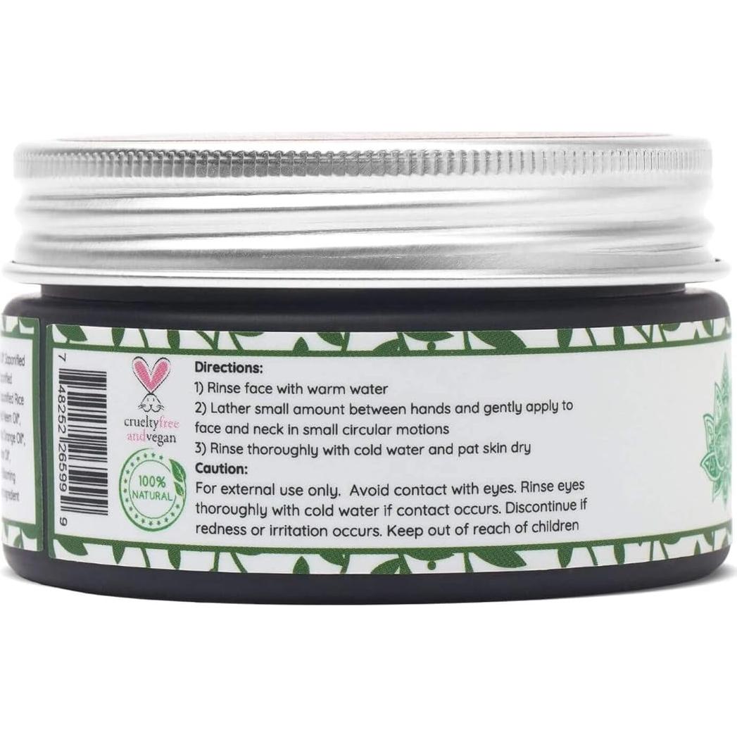 Limpiador Facial Orgánico Clay Lotus 100% Natural para Piel Grasa